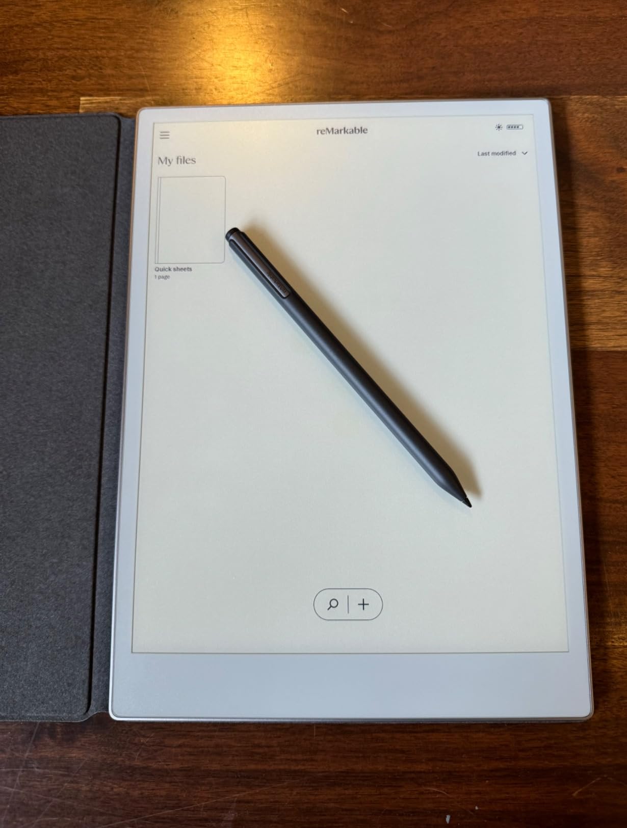 reMarkable Paper Pro with Marker Plus and Black Leather Book Folio | 11.8