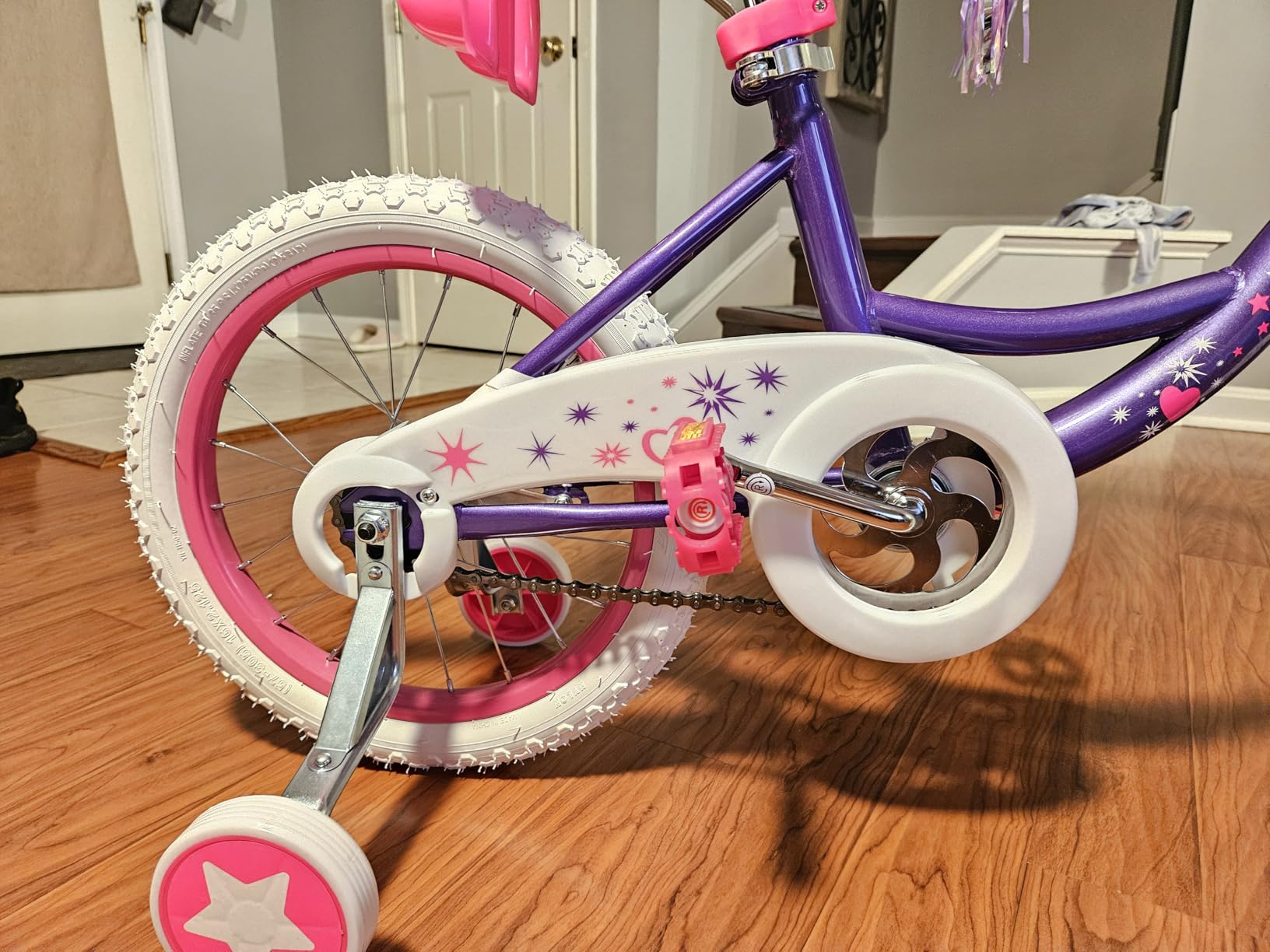 WEIZE Girls Kids Bike 14 16 18 Inch Children Bicycles with Training Wheels customer photo 2
