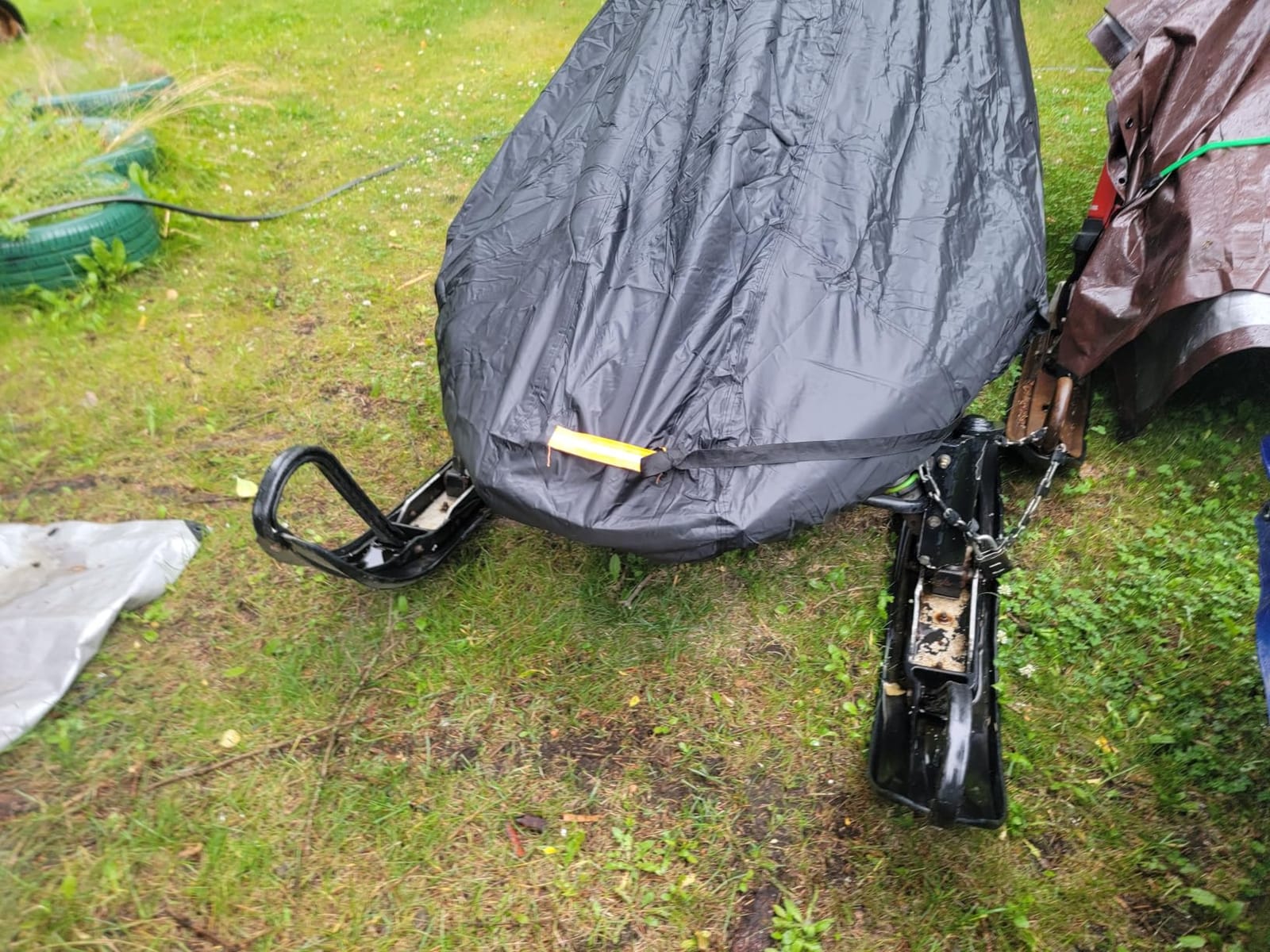 Snowmobile Cover, 420D Waterproof Sled Cover with Windproof Buckles customer photo 1