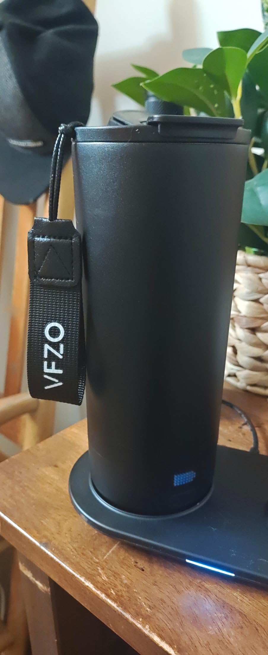 Temperature Control Heated Travel Mug Smart Self Heating Coffee Mug 20 Oz App Controlled LED Display coffee serving sets mug kept at a constant temperature for 4-10 hours (Black, 20 oz) customer photo 1