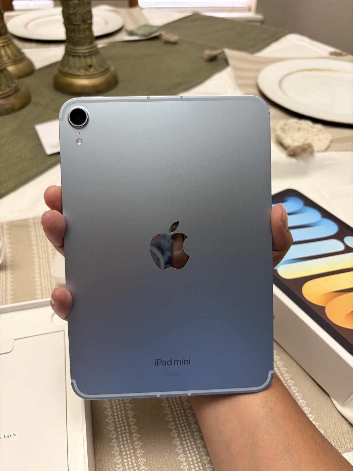 Apple iPad mini (A17 Pro): Apple Intelligence, 8.3-inch Liquid Retina Display, 128GB, Wi-Fi 6E + 5G Cellular, 12MP Front/12MP Back Camera, Touch ID, All-Day Battery Life — Space Gray customer photo 1