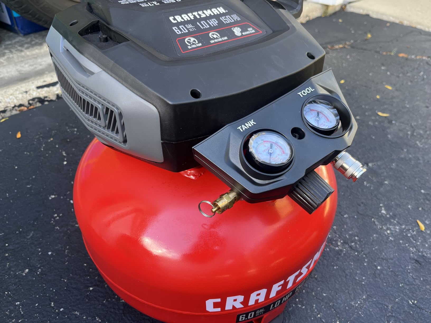 CRAFTSMAN 6 Gallon 150 PSI Oil-Free Pancake Air Compressor CMXECXA02106410 customer photo 1
