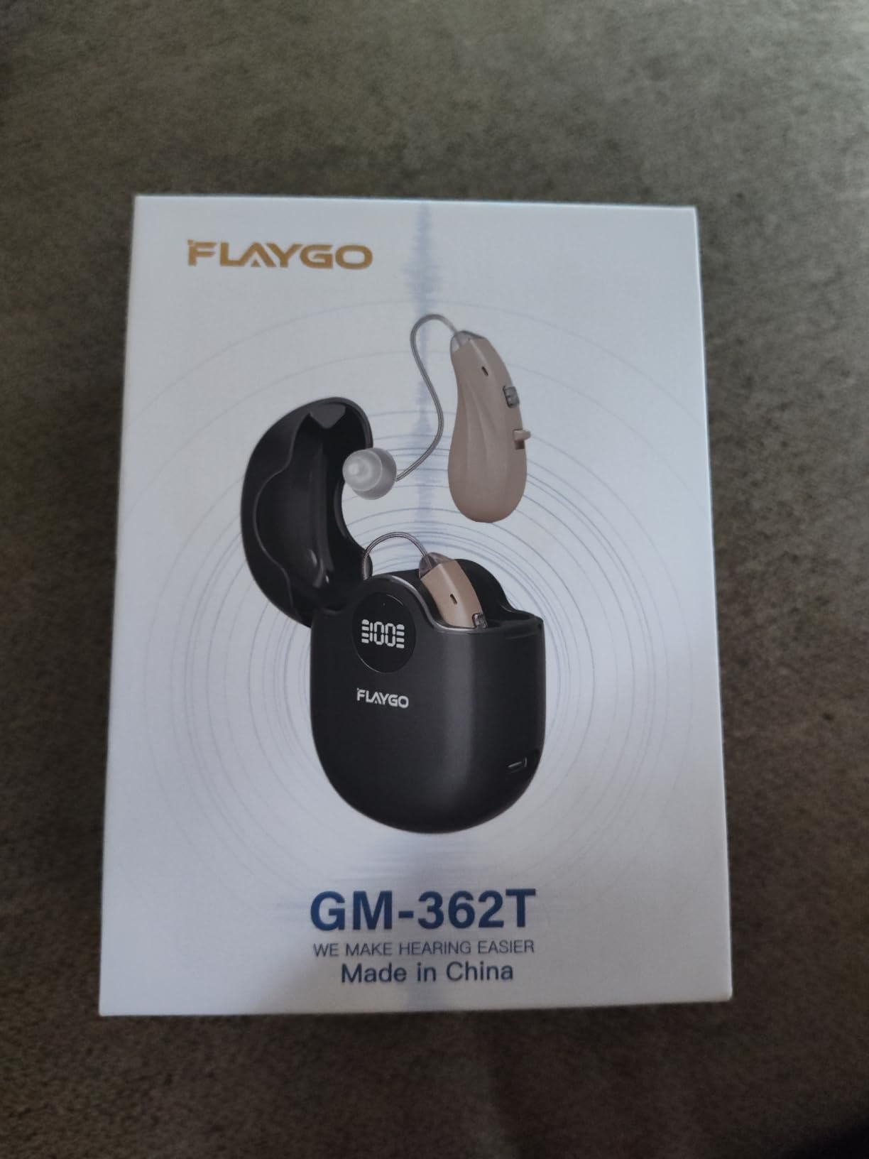 Flaygo Hearing Aids for Seniors,Hearing Aids for People with Hearing Loss, Sound Quality Restoration, Intelligent Noise Reduction, Standby 80h, One-Button Operation, Comfortable Wearing,Beige customer photo 1