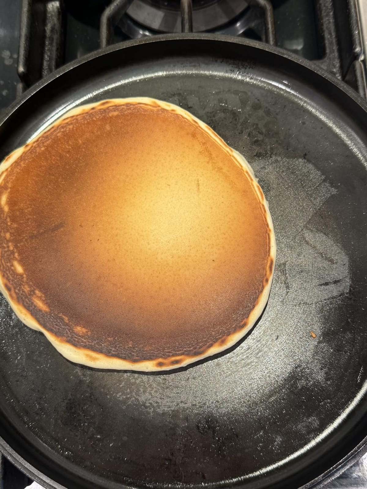 COOKLIFE 12inch Lightweight Pre-Seasoned Cast Iron Griddle Smooth Grill Pan customer photo 2