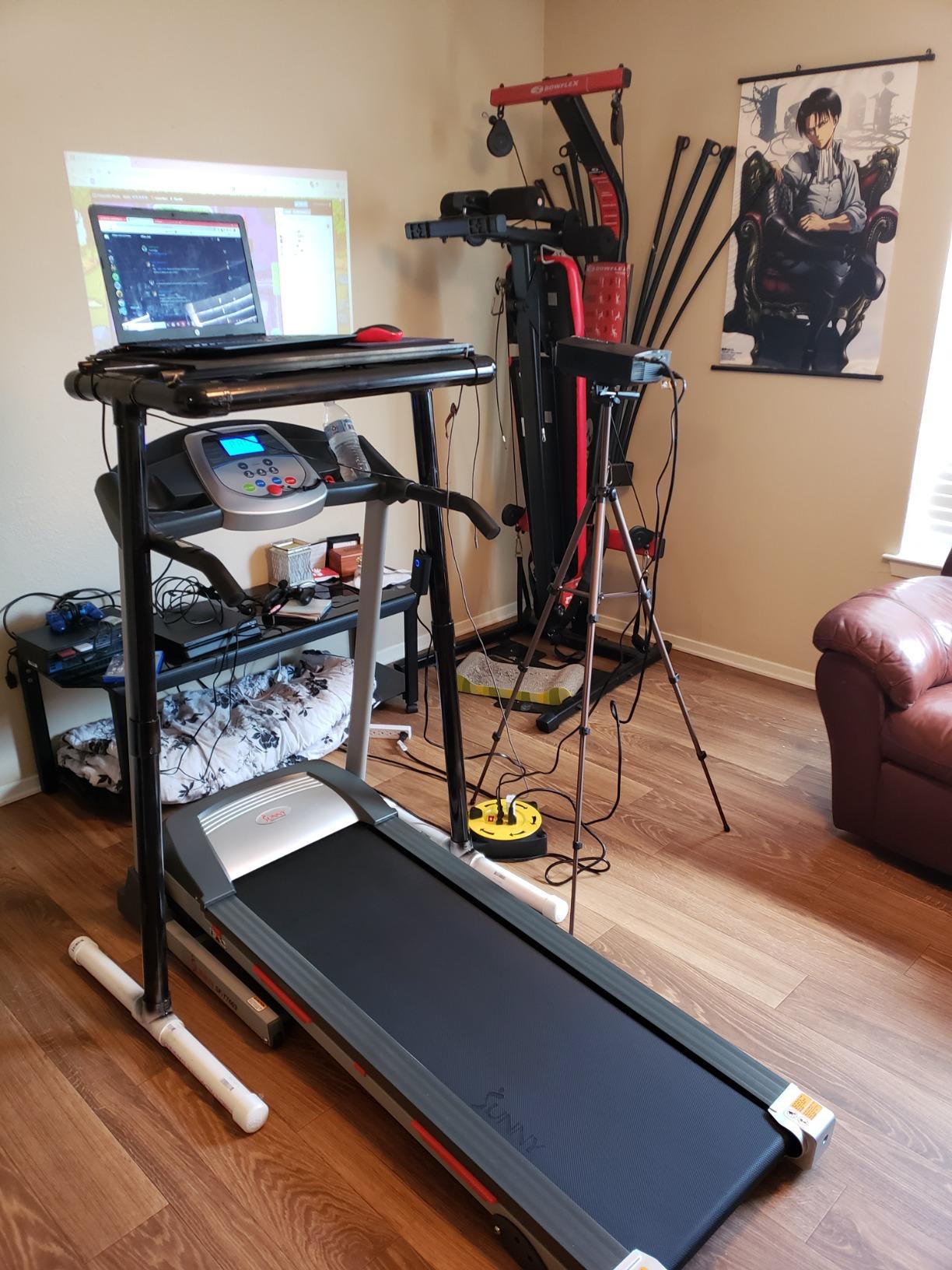 Sunny Health & Fitness Smart Wi-Fi Treadmill with Auto Incline | 12% Auto Incline, Wi-Fi Integration, Shock Absorbing Deck, Quick Speed & Incline Buttons, Double Deck customer photo 2