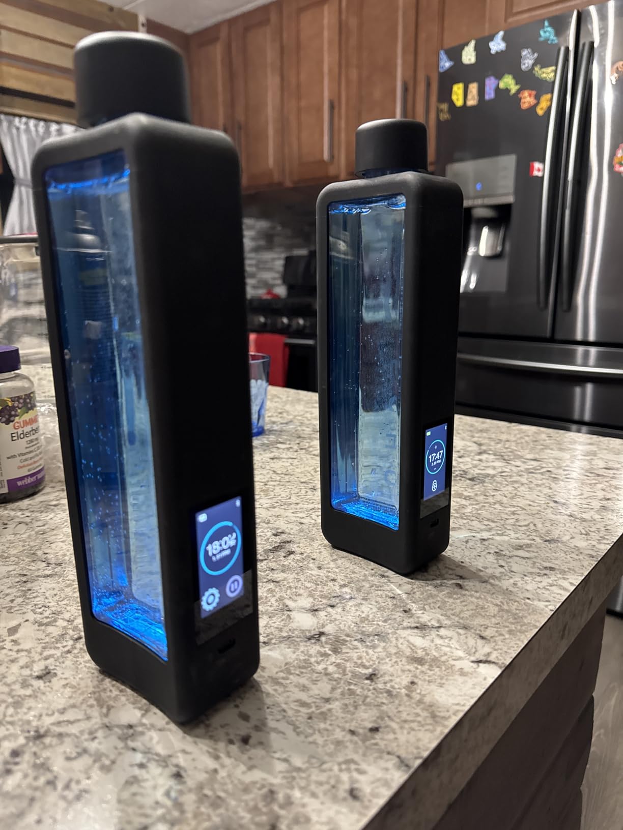 Echo Flask Smart Hydrogen Water Bottle Generator - 8x More Hydrogen, 8PPM (8000 PPB), App Tracking Tech, 12 oz, Rechargeable w/USB Charger, Self Cleaning, Portable Molecular H2 customer photo 1