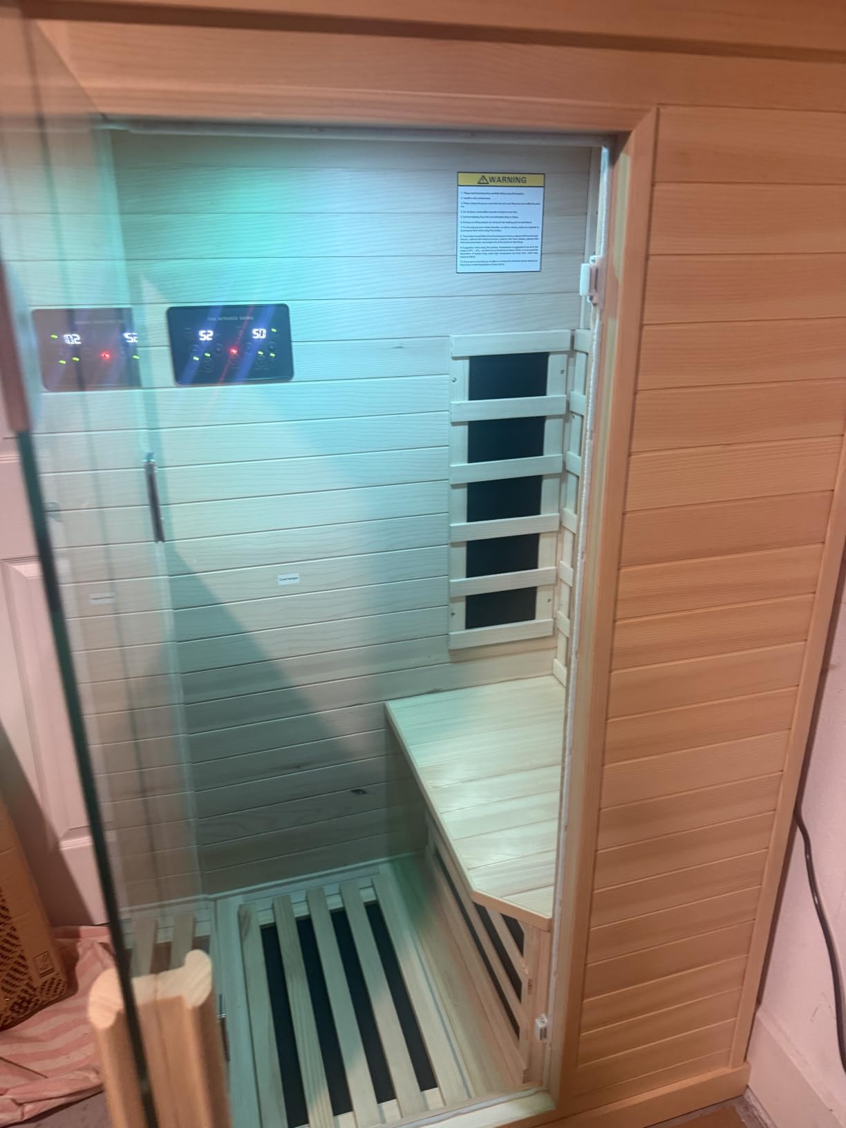OUTEXER 2-3 Person Corner Sauna Far Infrared 120V 20A Canadian Hemlock customer photo 1