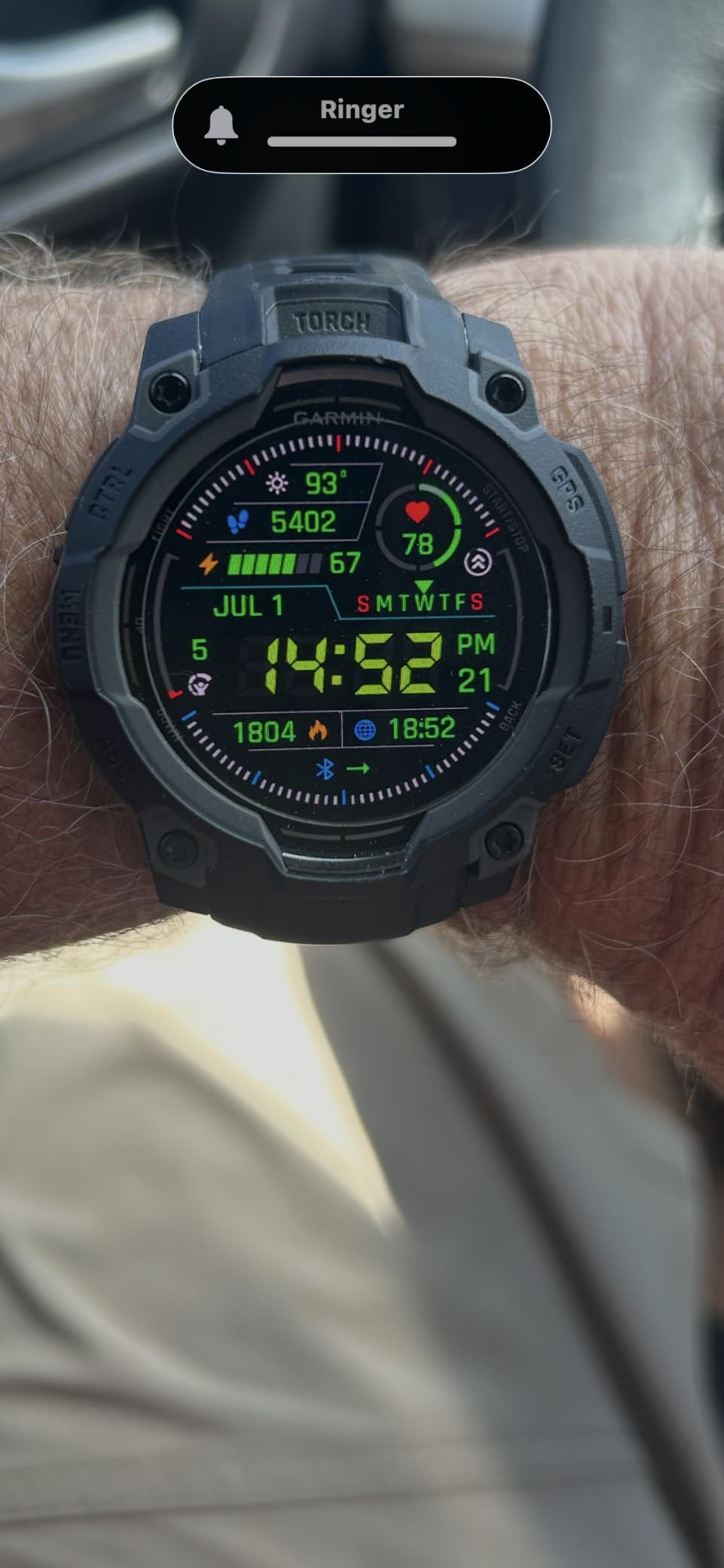 Garmin Instinct® 3 AMOLED, Rugged GPS Smartwatch, 45mm, Black customer photo 2