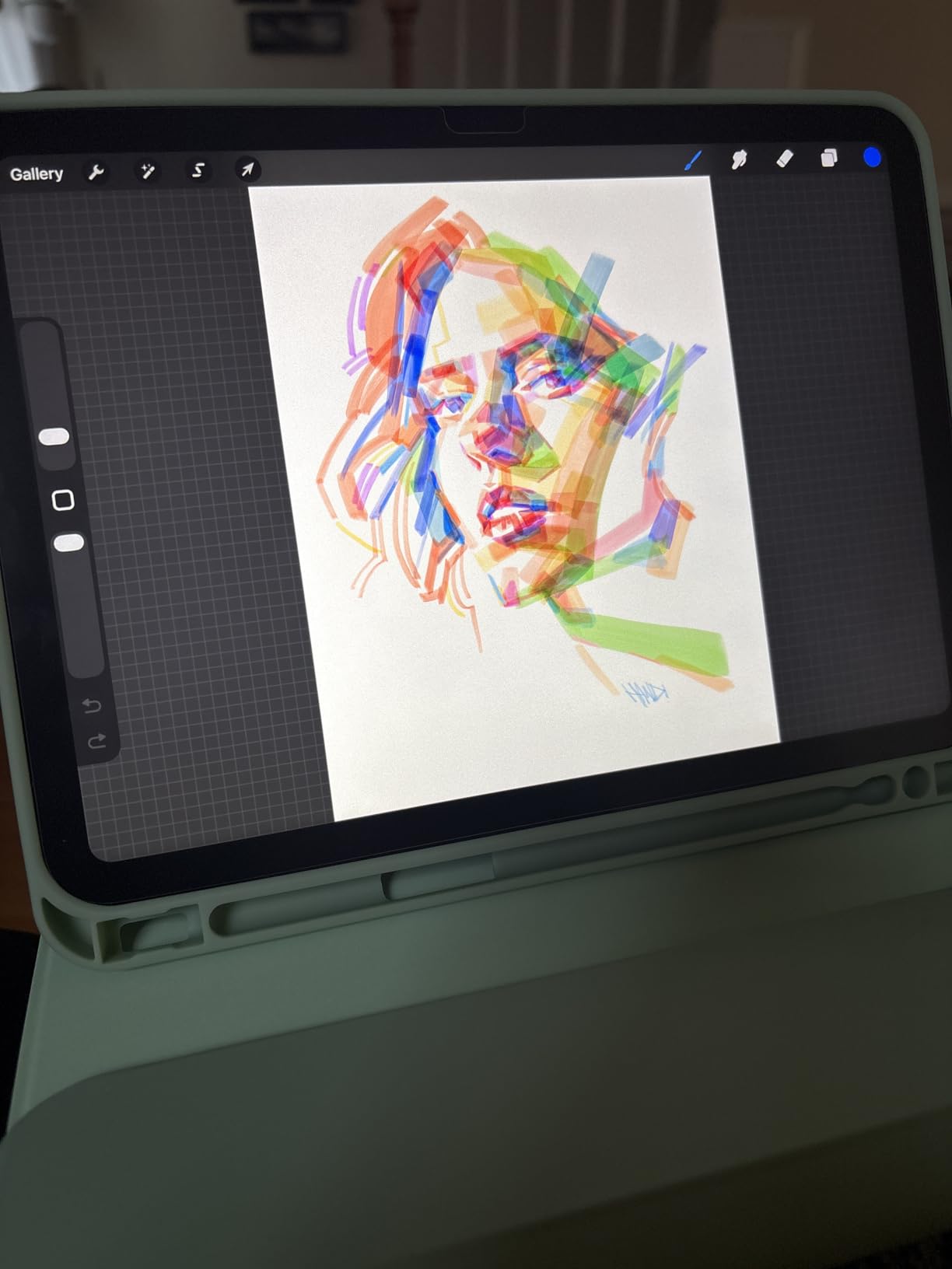 ESR 2 Pack Paper-Feel Screen Protectors for iPad A16 11th/10th 11/10.9 Inch | 2025/2022, Write and Draw Like on Paper, 9H Tempered Glass, Matte Writing Film with Alignment Frame, Anti-Glare customer photo 2