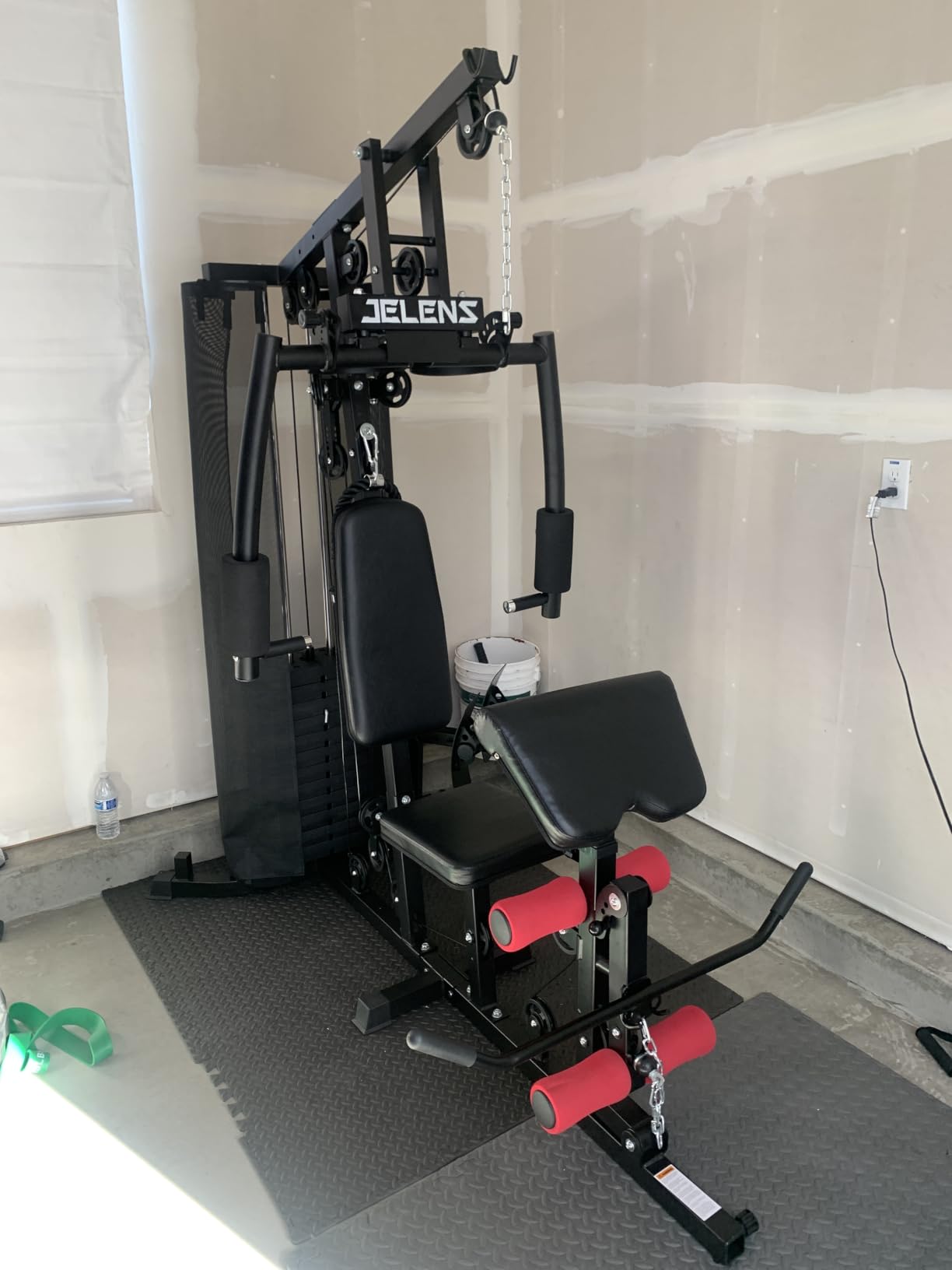 JELENS Home Gym, Multifunctional H11 Home Gym Equipment, Workout Station with 150LBS Weight Stack, Exercise Equipment with Pulley System for Full Body Training customer photo 1