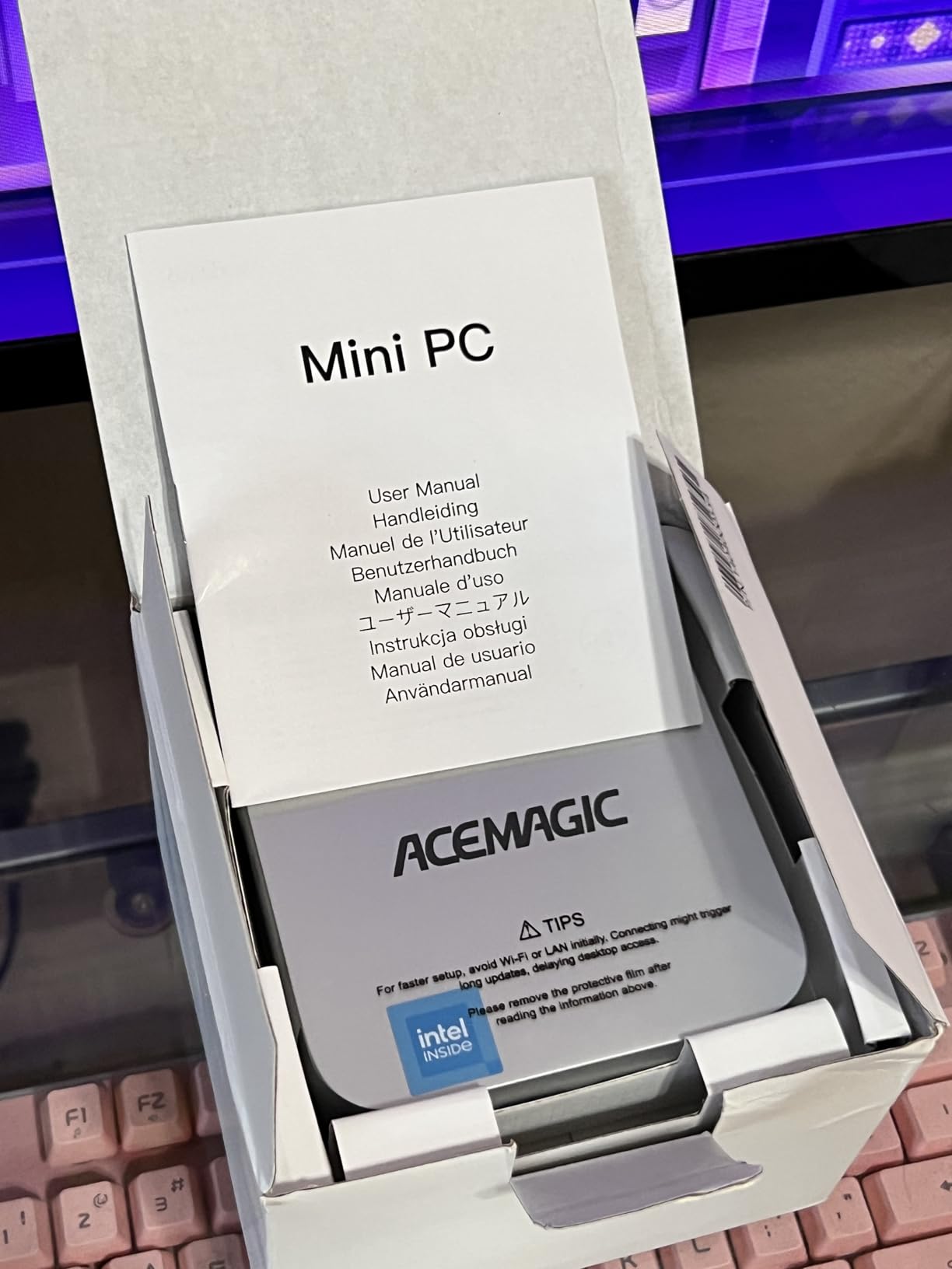 ACEMAGIC K1 Mini PC AMD Ryzen R2544 (4C/8T Up to 3.7GHz) 8GB DDR4 256GB SSD | Windows 11 Pro Mini Computer, Triple 4K Display, USB-C, Gigabit Ethernet, WiFi, BT, VESA, NAS/Home Office customer photo 2
