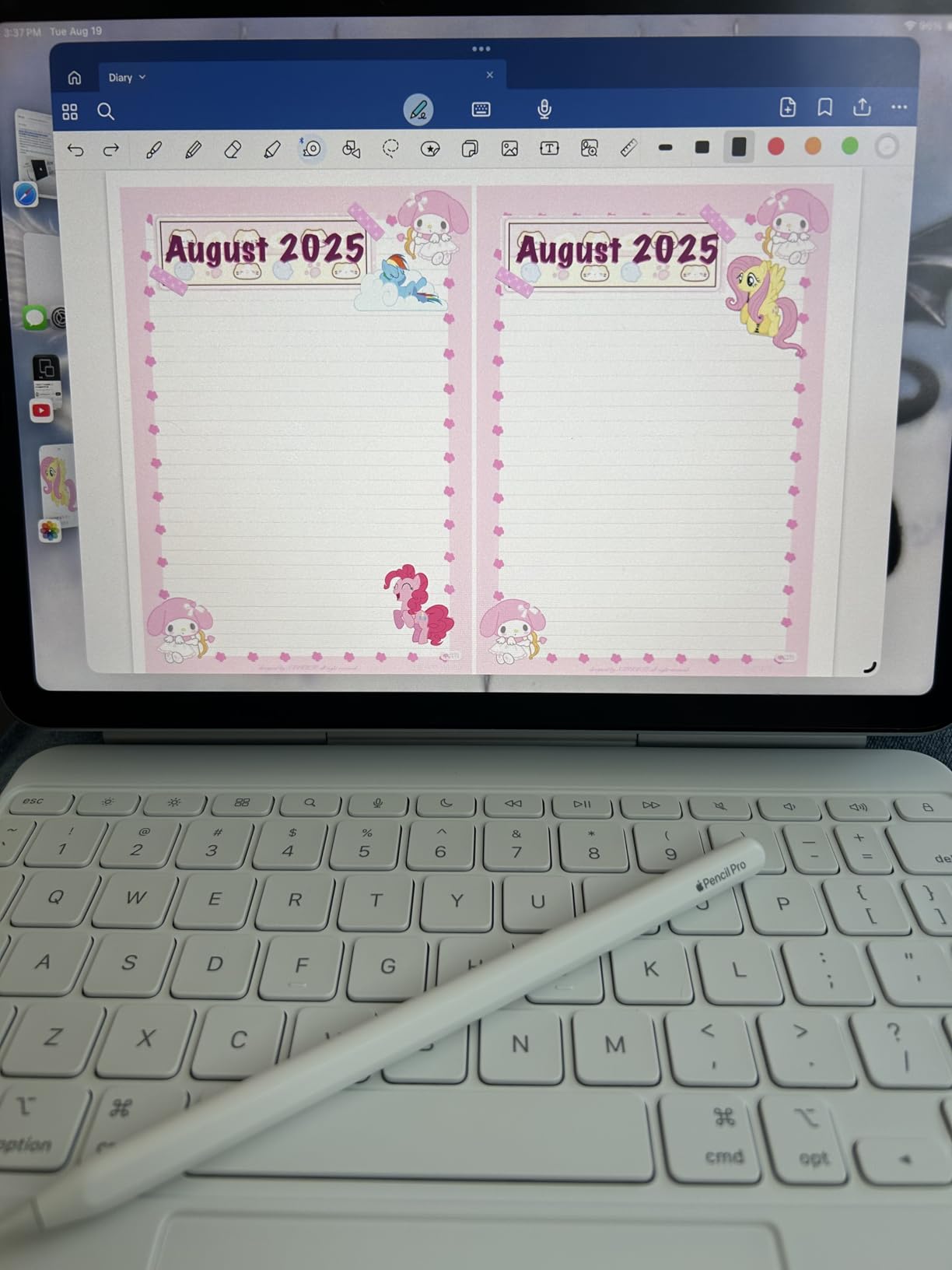 Apple Magic Keyboard: Keyboard and Case - White | For iPad Air 11-inch (M2, M3, and M4) and iPad Air (4th and 5th generation), US English customer photo 2