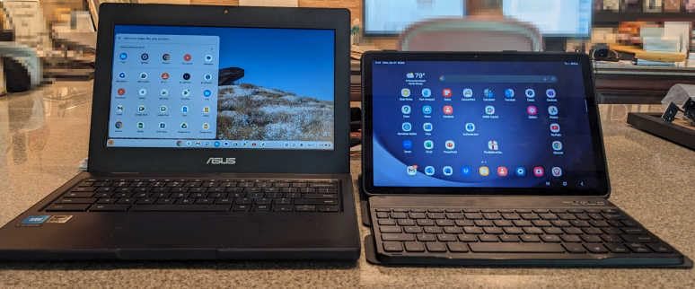 ASUS Chromebook CR11 Ruggedized Laptop, 11.6” Display, Intel Processor N100 Processor, 4GB RAM, 64GB eMMC Storage, Antimicrobial Guard, Spill-Resistant Keyboard, Mineral Grey, CR1104CGA-AS44 customer photo 2