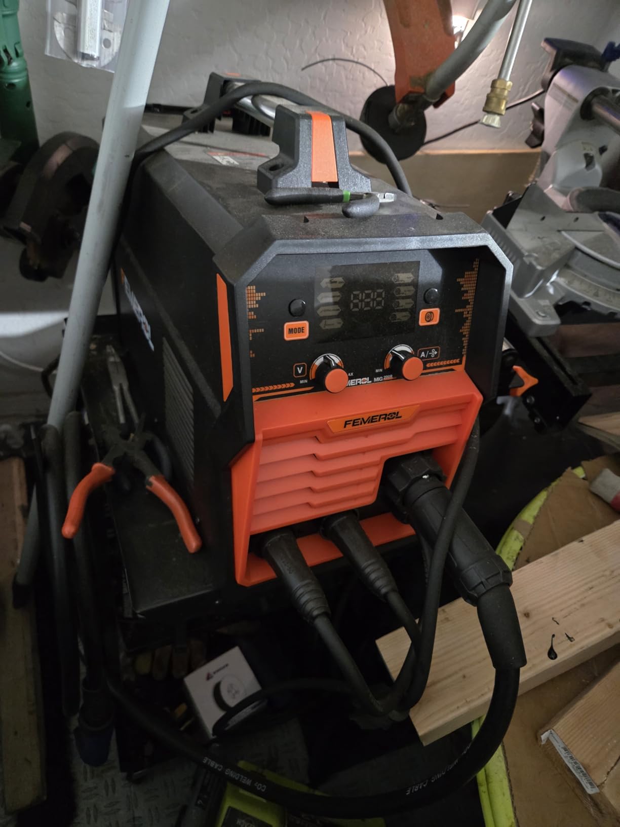 FEMEROL 140A 3 in 1 MIG Welder,Flux Core, MIG/Lift TIG/Stick Welding Machine 110V Portable IGBT Inverter Synergic Control, LED Display with Welding Helmets customer photo 2