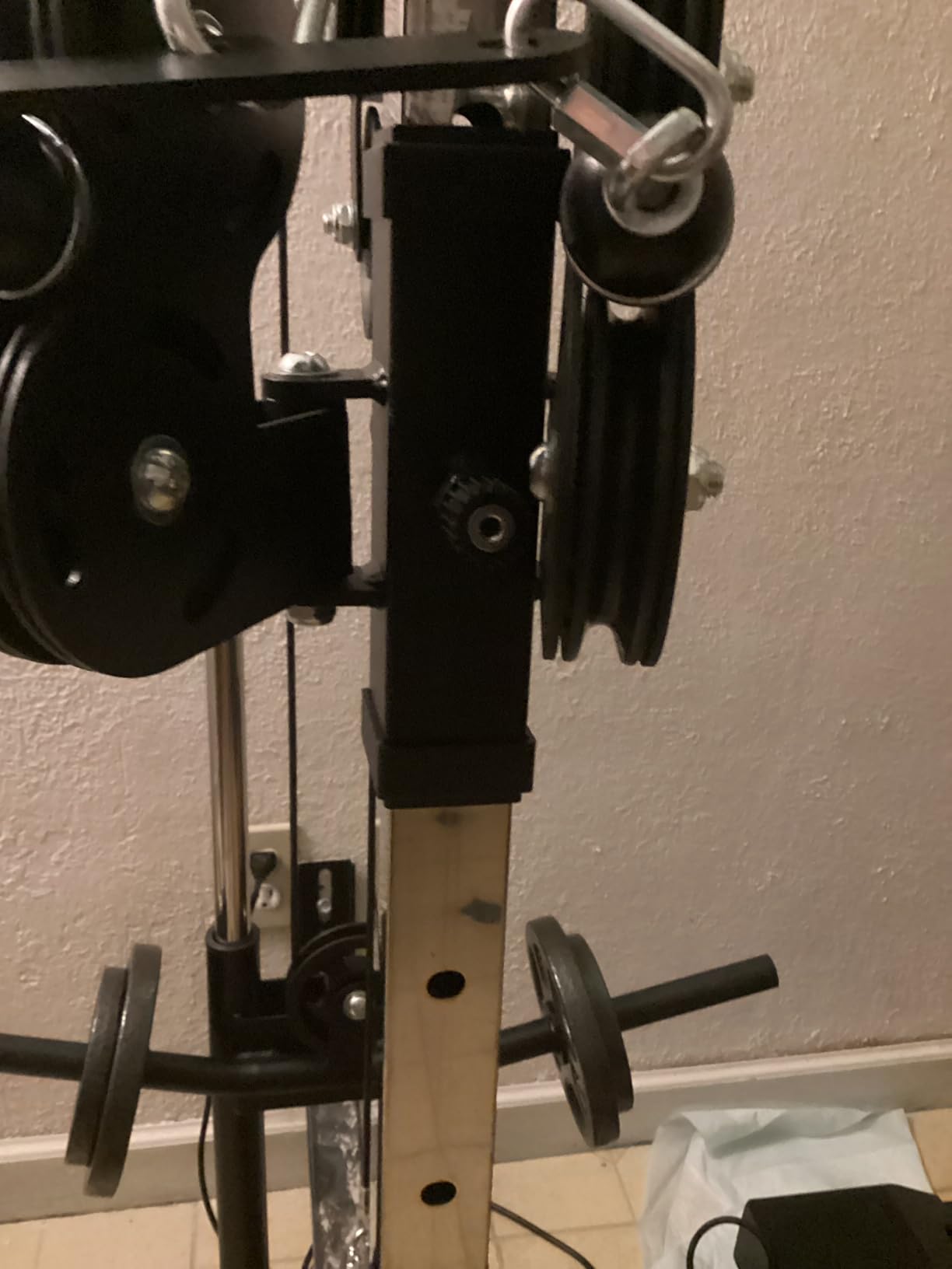 Wall Mount Cable Station, WM1 Cable Crossover Machine with 17 Positions, High and Low Cable Crossover Machine with Removable Footplate for Garage Home Gym customer photo 2