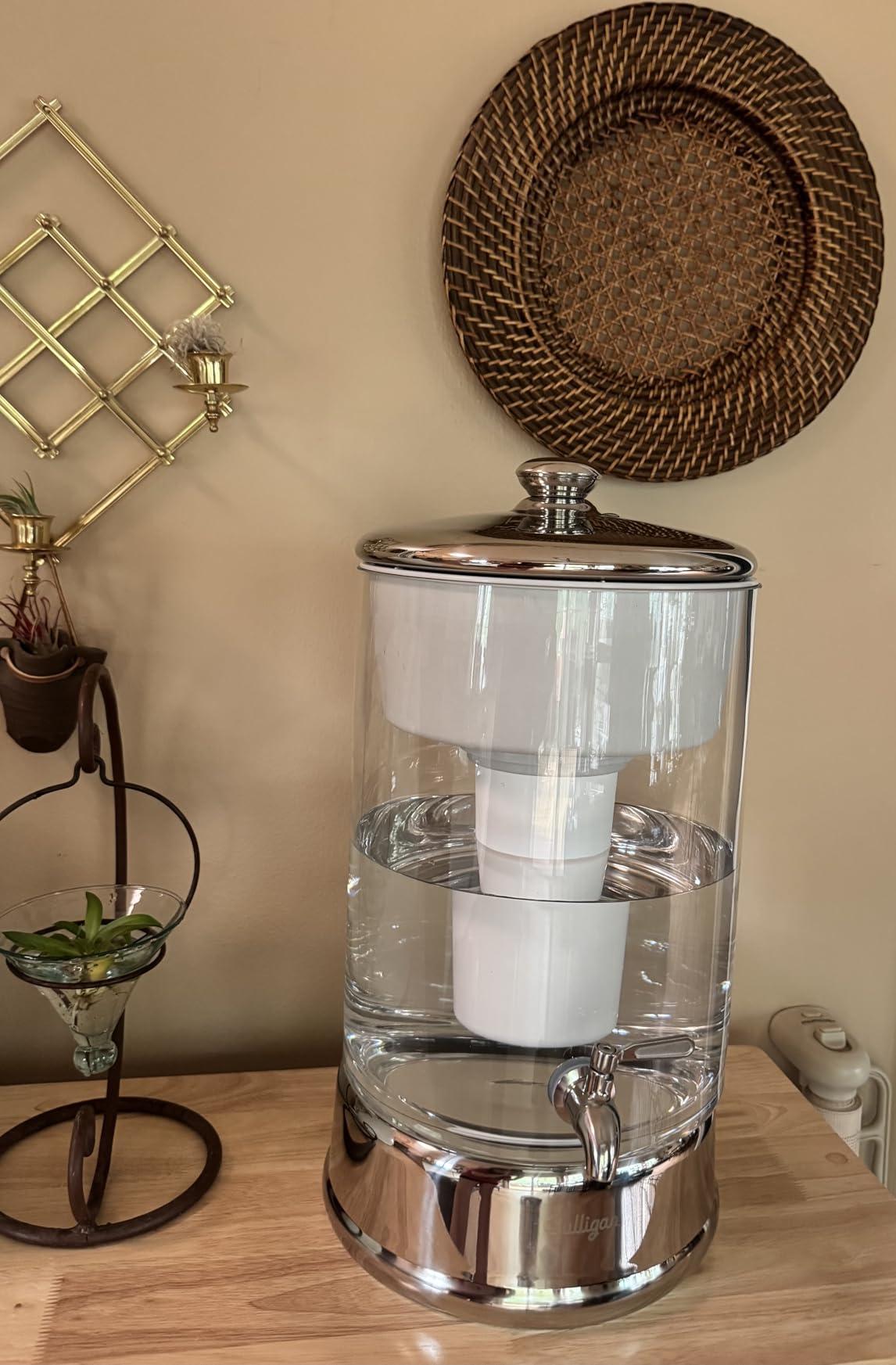 Culligan with ZeroWater Technology 40-Cup Glass Water Filter Dispenser – Includes 5-Stage Advanced Water Filter, Certified to Reduce Lead, Total PFAS (Forever Chemicals), Fluoride, and Chlorine customer photo 2