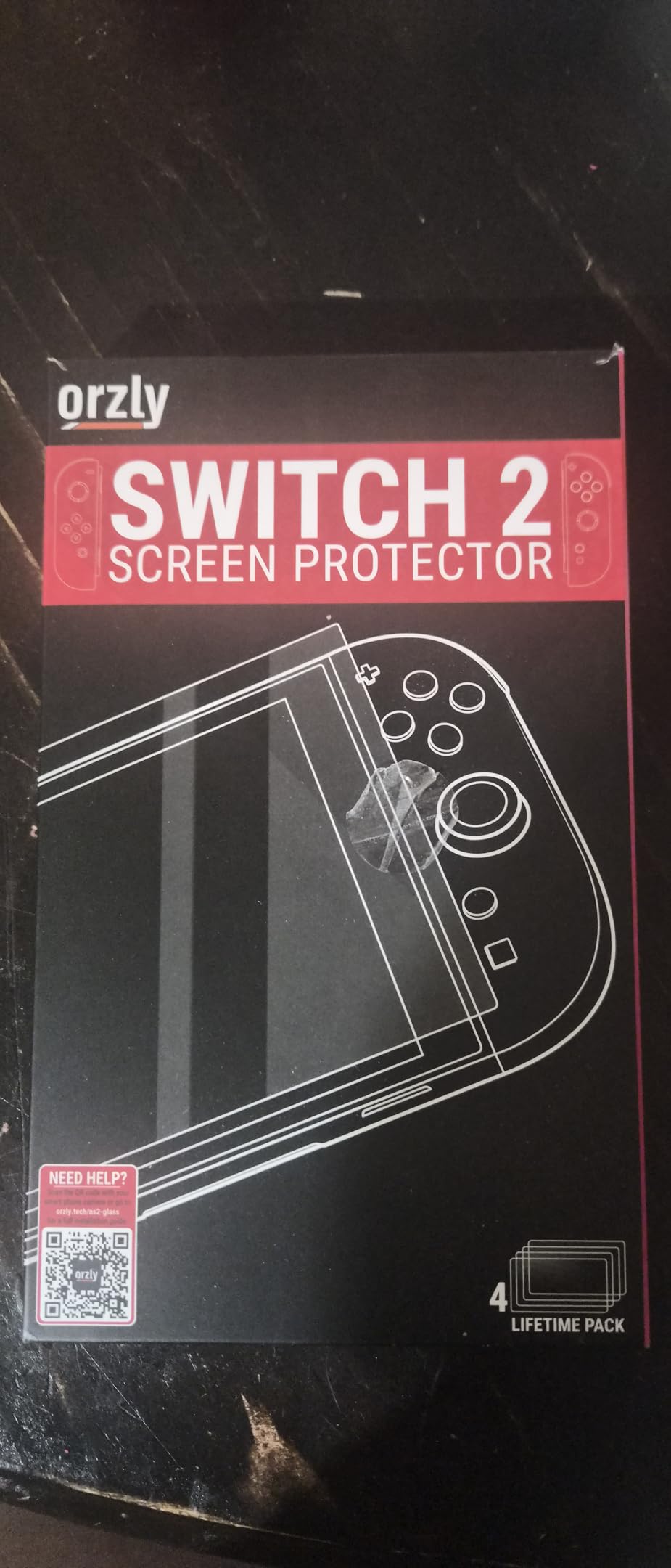 Orzly Glass Screen Protector for Nintendo Switch 2 Console 2025 Screen Size 7.9 inch 4 Pack. No Bubbles Easy Installation Anti Scratch Edition customer photo 2