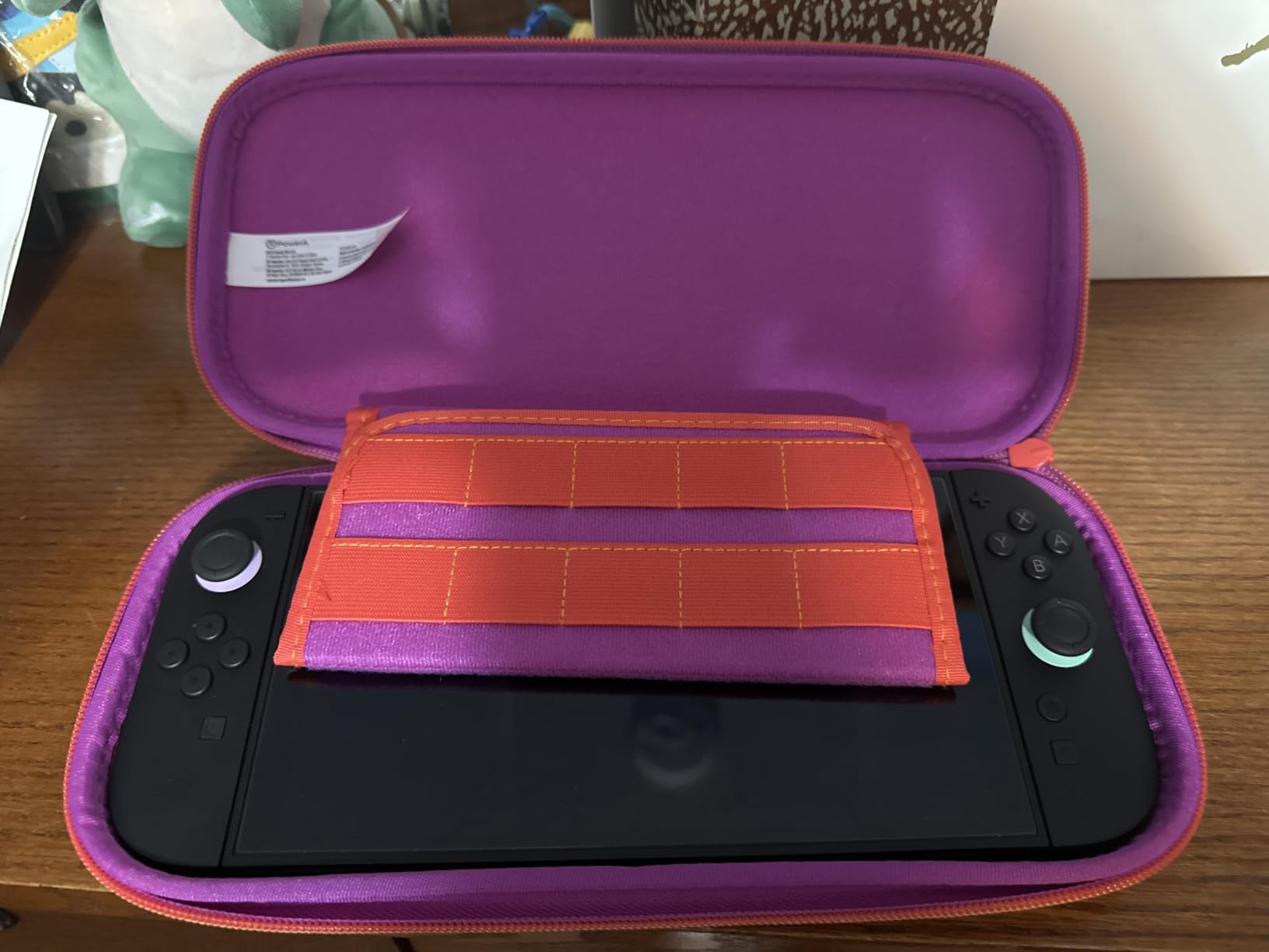 PowerA Slim Case for Nintendo Switch 2 - Dark Heather Grey, Officially Licensed, Protective Case, Holds 10 Game Cards, Padded Screen Protector, Built-in Play Stand customer photo 1