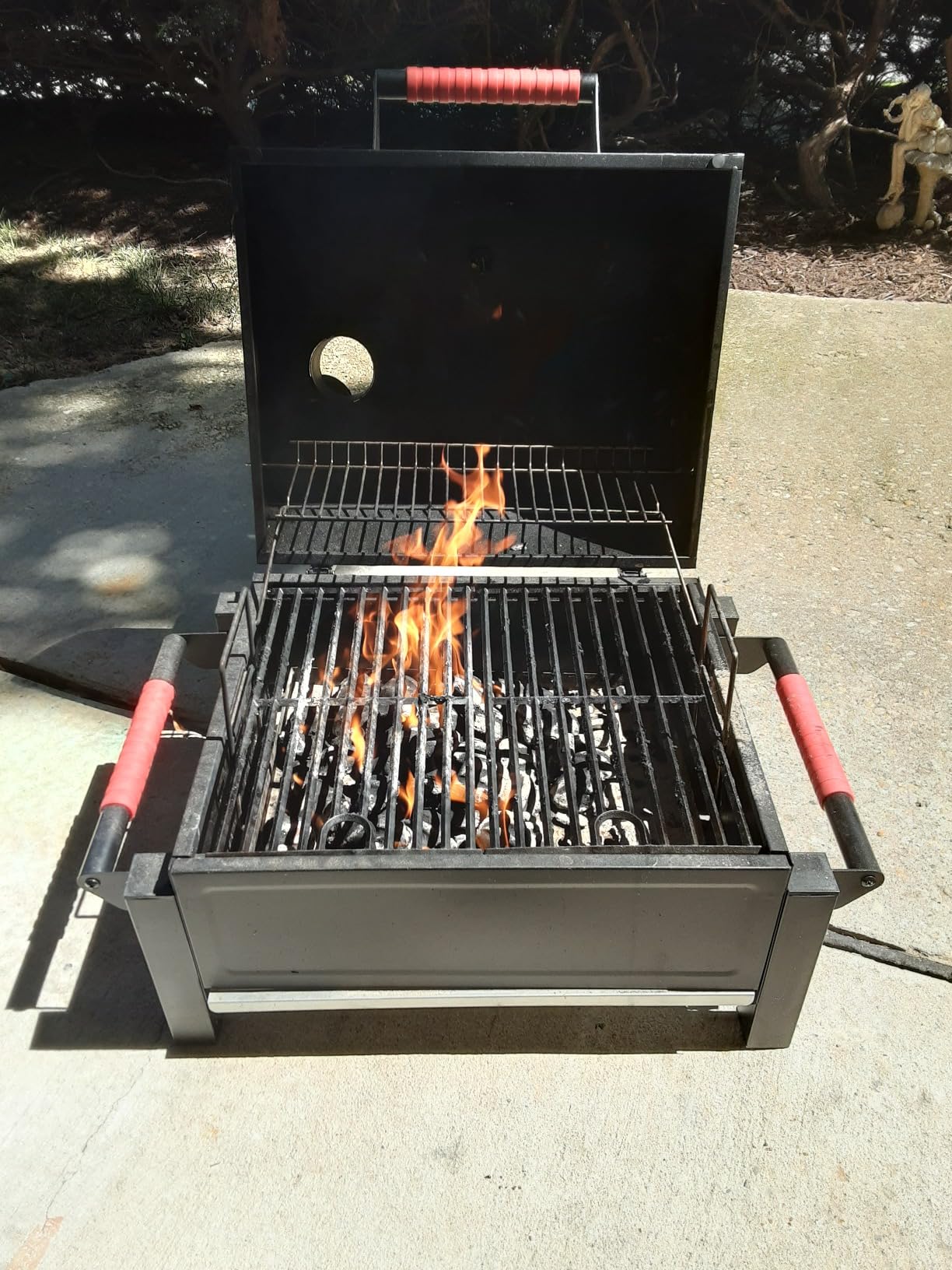 Feasto Heavy-Duty 30-Inch Charcoal Grill with Offset Smoker Grill | Side Table & 831 Sq. In Cooking Space, Outdoor BBQ Grill for Outdoor Barbecue in Backyard, Patio and Parties, Black customer photo 2