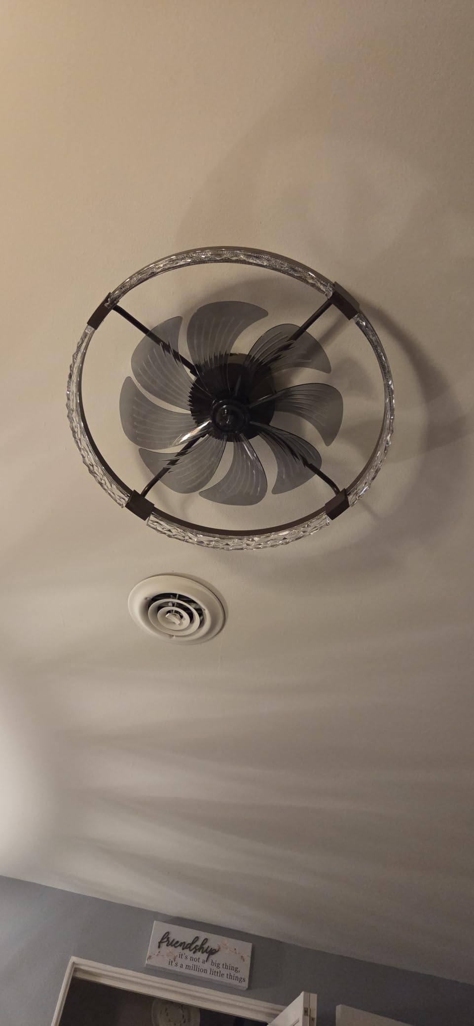 ZMISHIBO 24 Inch Ceiling Fans with Lights, Flush Mount Remote & App Control customer photo 1