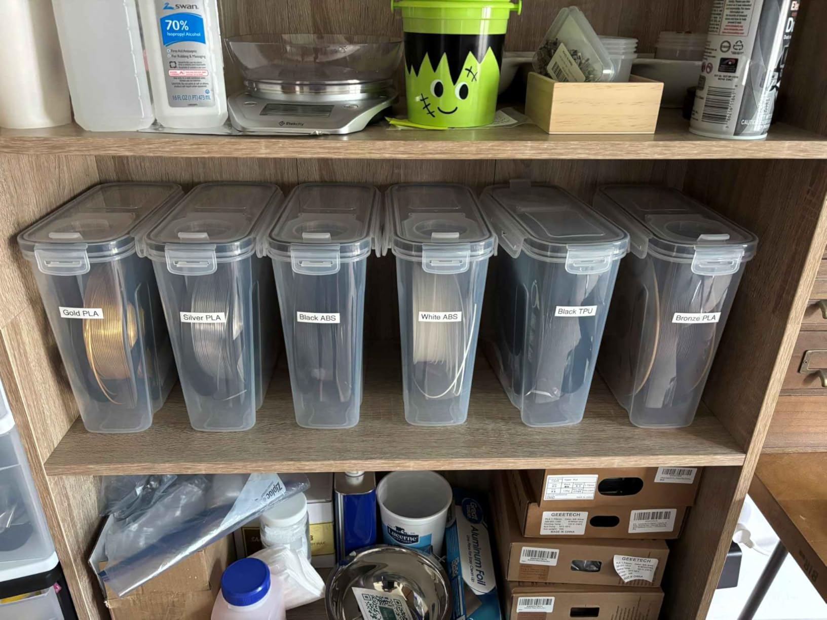 YOOPAI Filament Storage Box - 6 Pack Filament Container for 3D Printing Sealing and Protection - Portable Storage Box with Desiccants&Label for Home&Office,Water-Proof and Dust-Proof 4.0L(9.03*8*3) customer photo 1