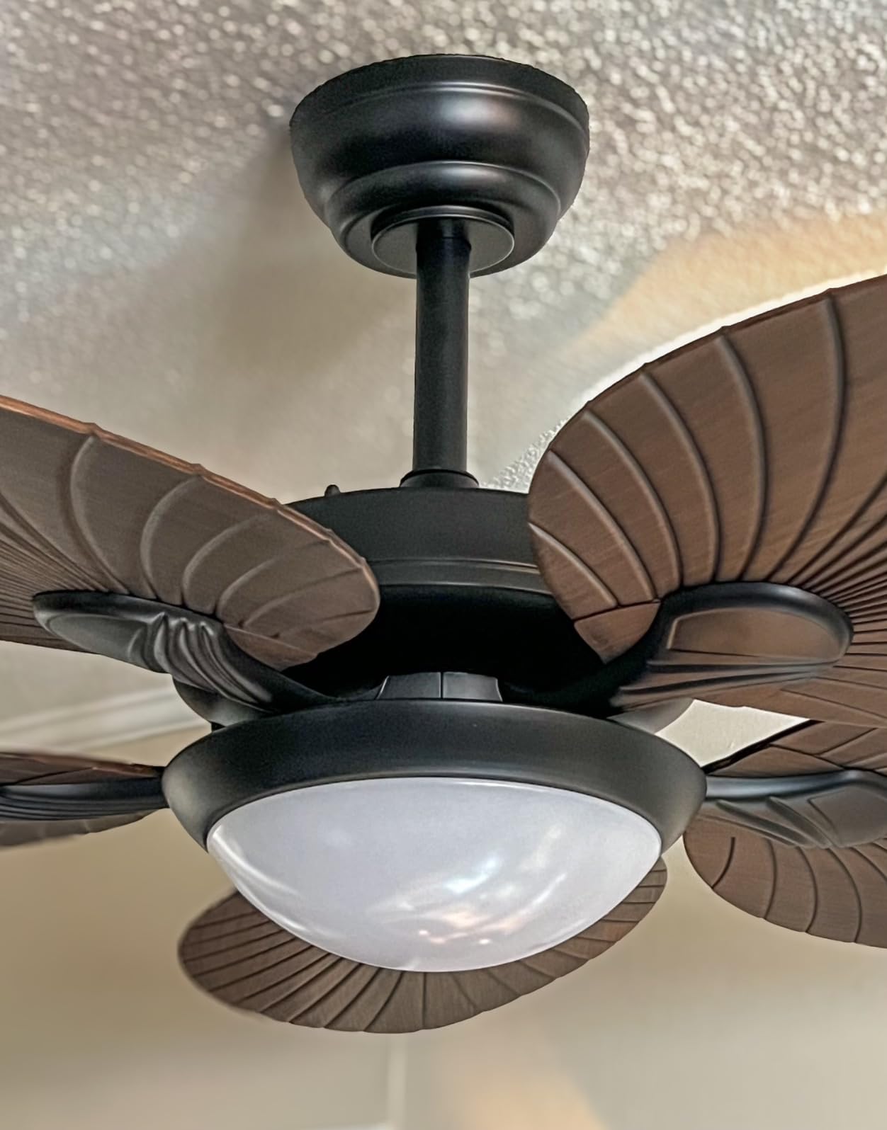 Wiviniya 50'' Tropical Ceiling Fan with Lights Palm Leaf Outdoor Waterproof customer photo 1