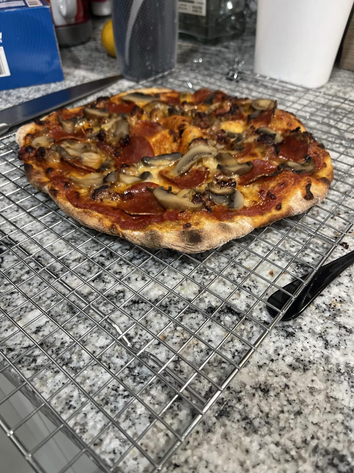 Current Model P Smart Electric Pizza Oven, 12-Inch Stone, Slate | App Control Monitors Temperature; Countertop Design Heats to 850°F with No Turning Required customer photo 2