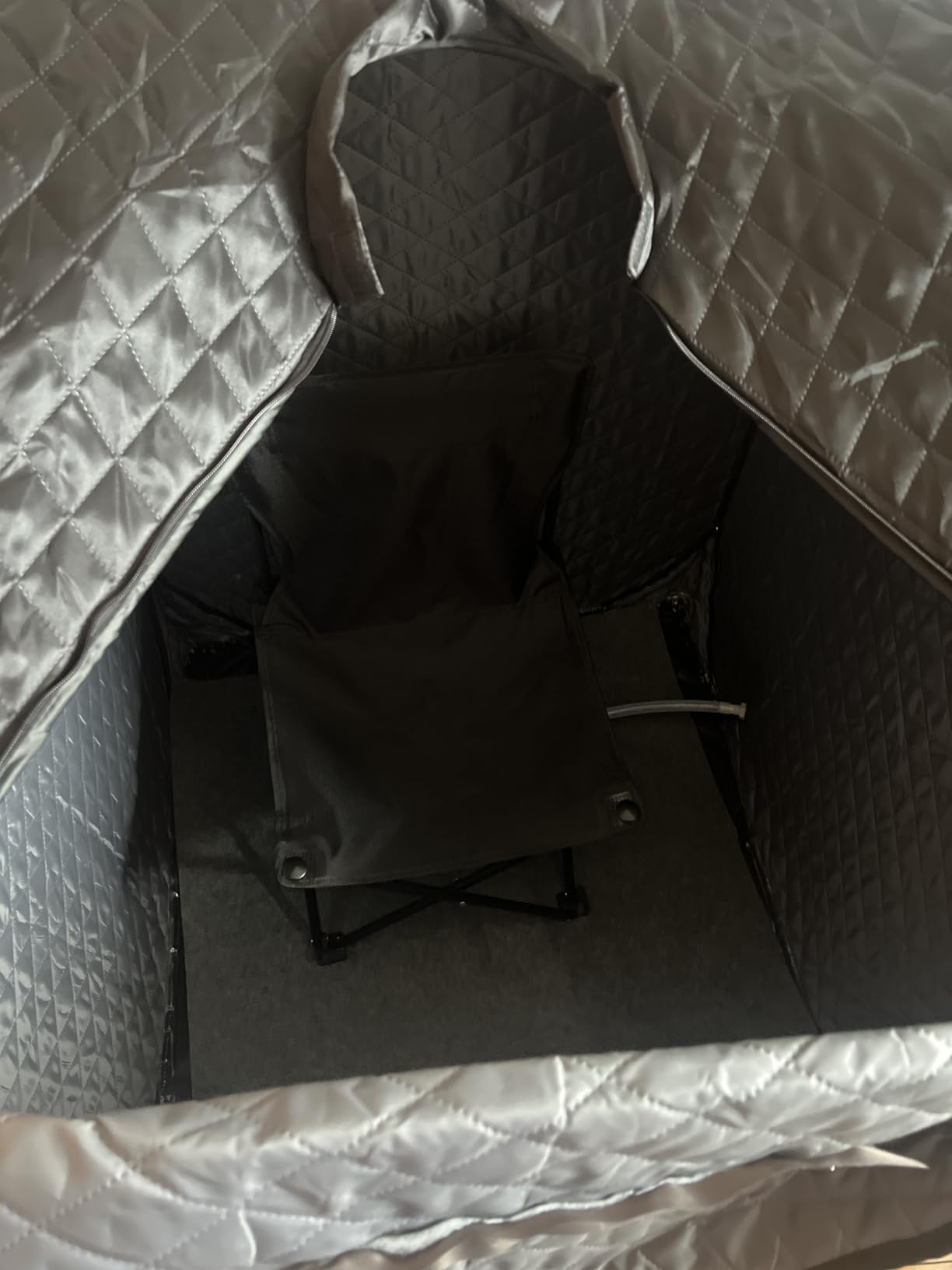 Portable Steam Sauna at Home, 9 Levels Heating, Sauna Tent for Home with Steamer and Folding Chair, Sauna for Relaxation, Detoxification, Spa customer photo 2
