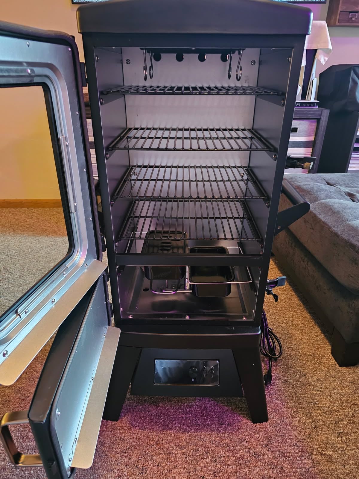 Digital Electric Smoker with Cover,Build in Meat Probe customer photo 1