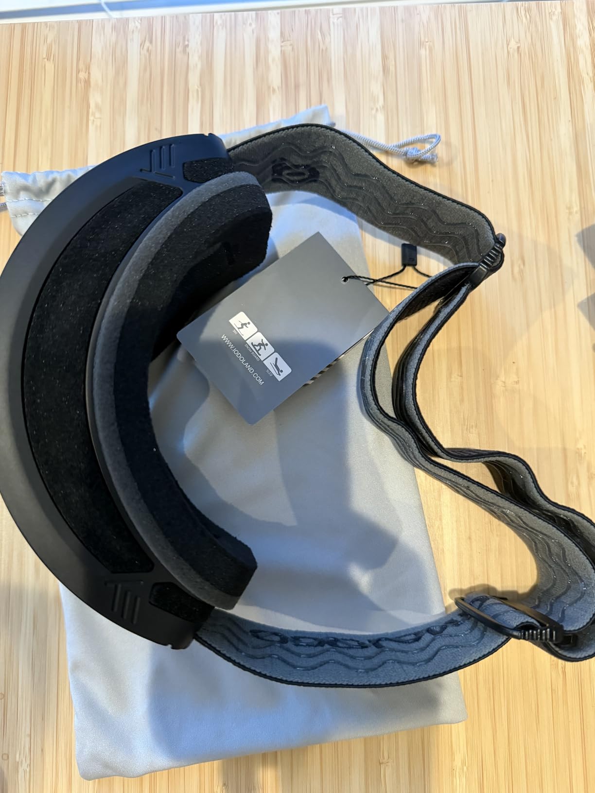 Odoland Anti-Fog Photochromic Ski Goggles with Pattern Strap customer photo 1