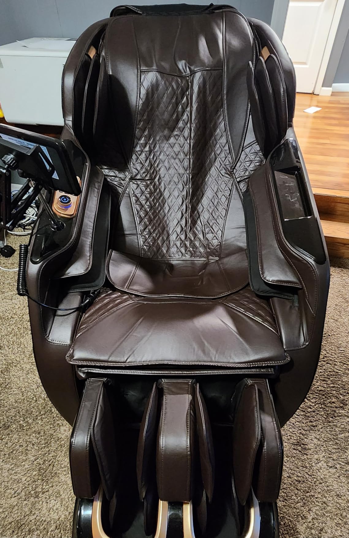 4D Massage Chairs Full Body,Zero Gravity SL-Track Shiatsu Massage Chair Recliner,Core Heating,20 Massage Techniques,Deep Yoga Stretch,Foot Rollers, Ai Voice,Touch Screen,Wireless Charging customer photo 1