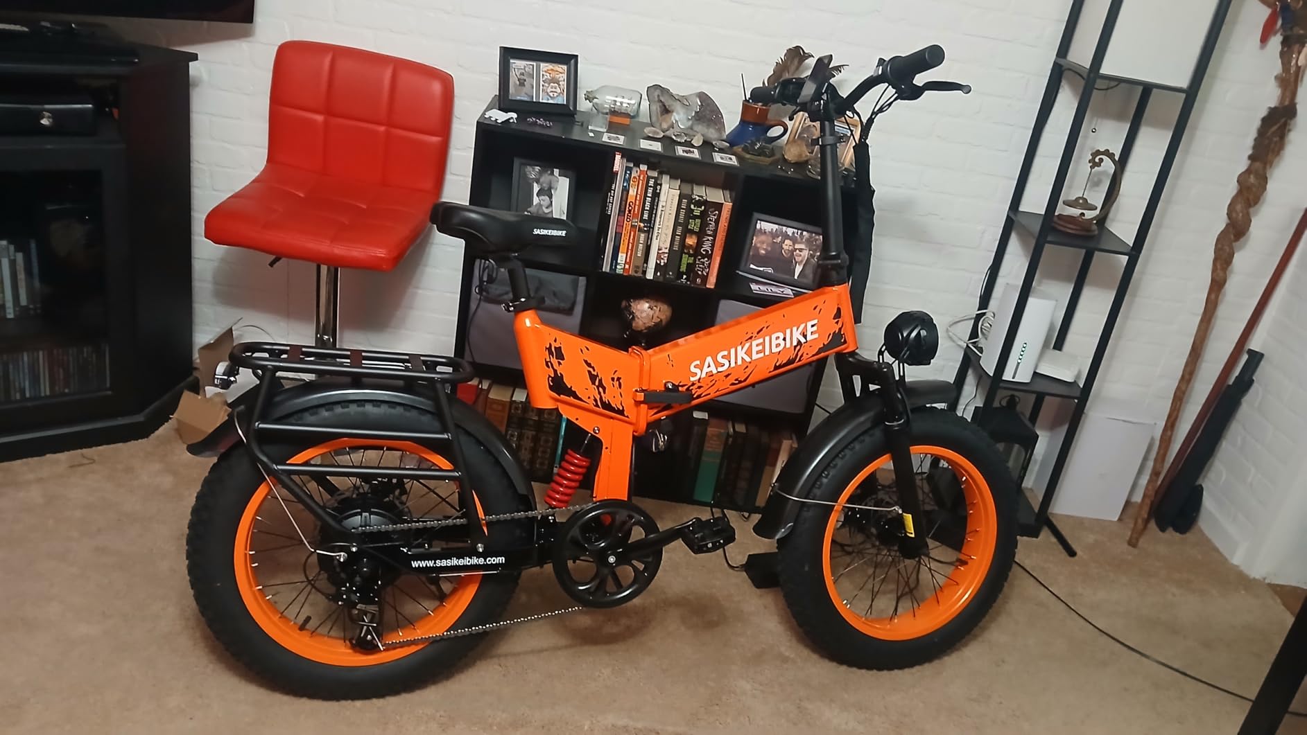 1500W Folding Electric Bike for Adult 52V20Ah Battery 20x4inch Ebike customer photo 2
