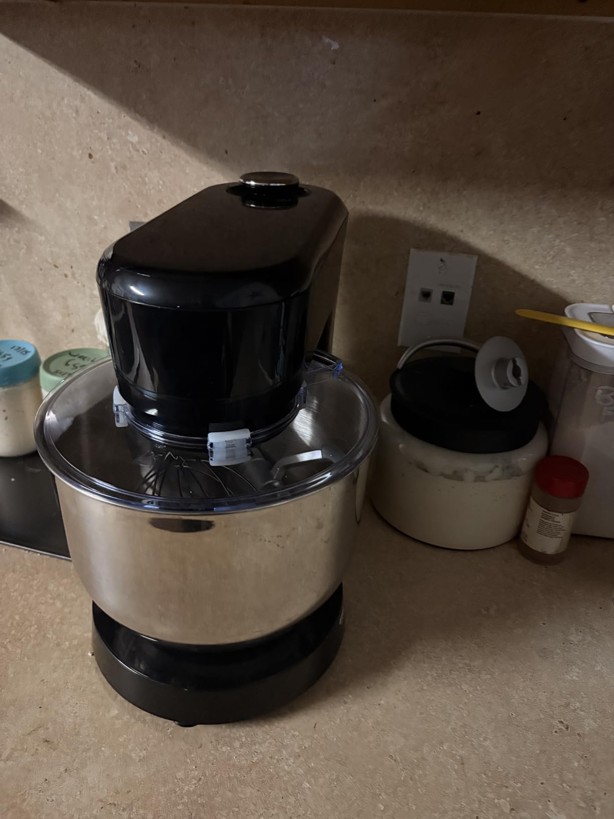 VIVOHOME Stand Mixer with Dough Proofing, 6-Quart Tilt-Head Mixer, Black | One-Touch Programs, Adjustable Temperature & Time, Flex Edge Beater, Dough Hook, Whisk, Stainless Steel Bowl, Splash Guard customer photo 2