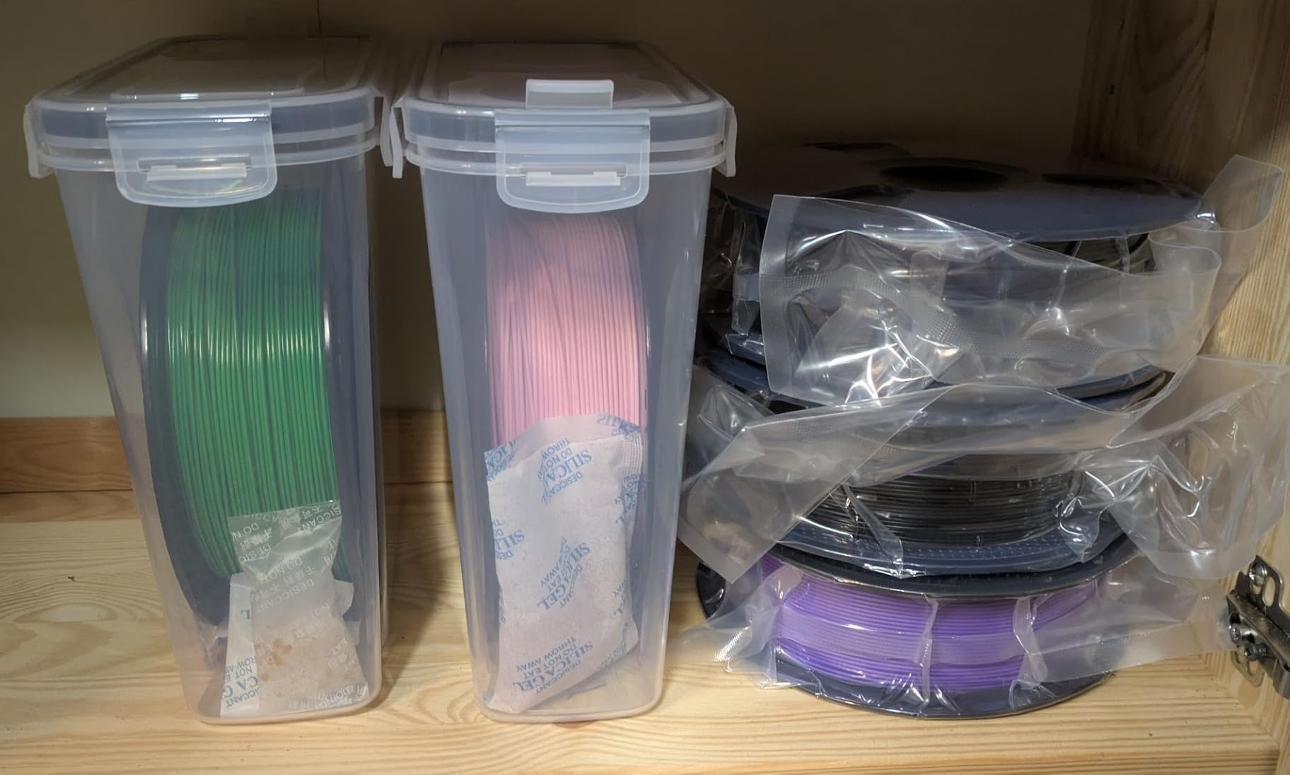 AMZPro Filament Storage Box - 6 Pack Filaments Container for 3D Printing Filaments Sealing and Protection - Portable Filament Storage with Desiccant,Water-Proof and Dust-Proof 4.0L(9.03 * 8 * 3) customer photo 2