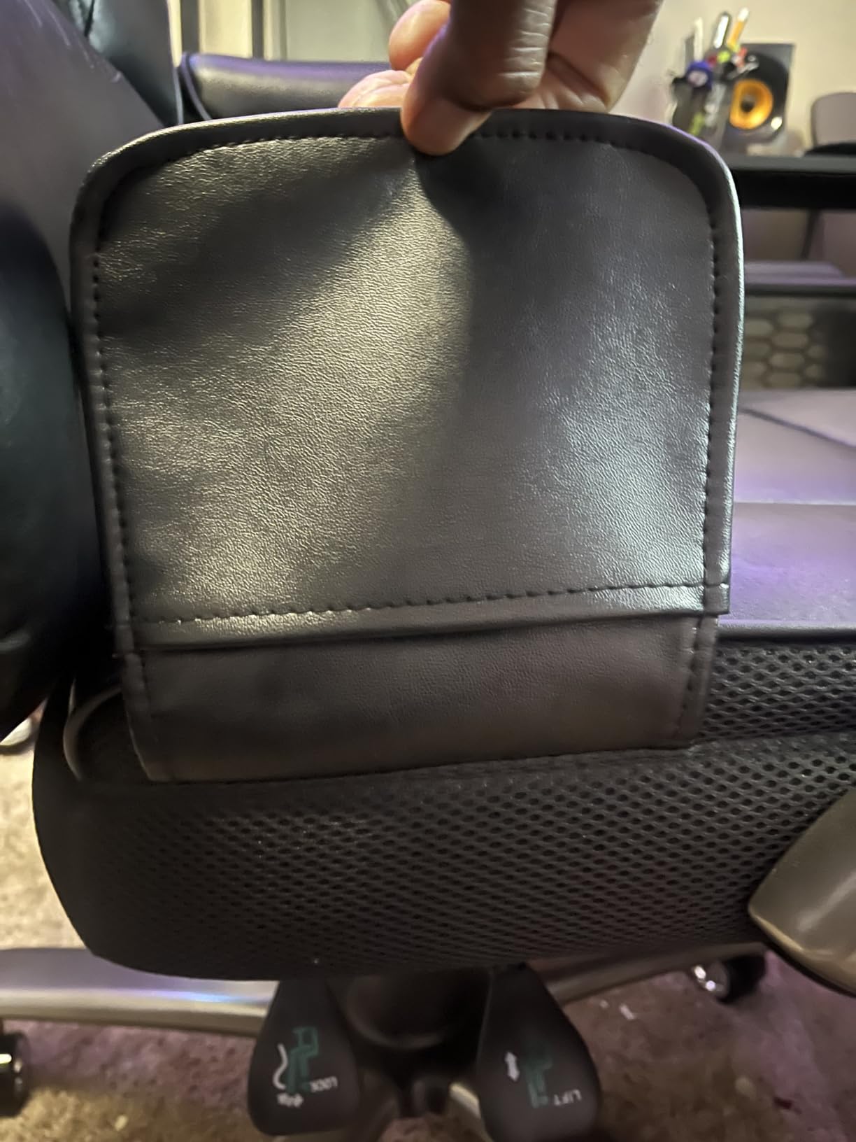 Big and Tall Office Chair with Massage and Heat, 23.5