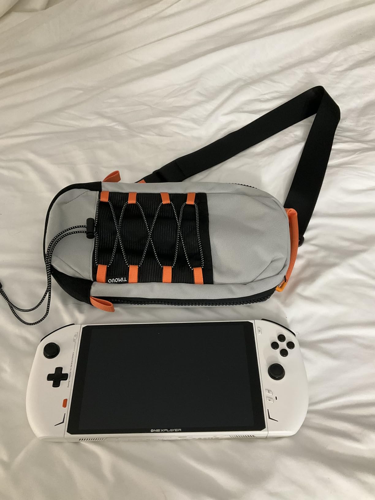 TiMOVO Sling Crossbody Bag for Nintendo Switch 2/Steam Deck, Gray customer photo 1
