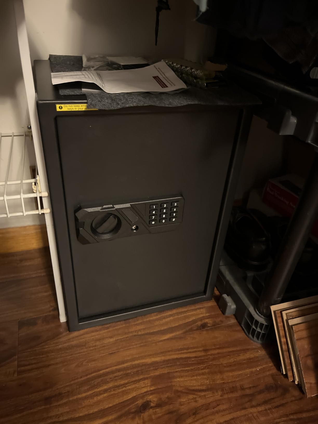 2.0 Cub Large Fireproof Safes for Home Use, Digital Security Safe Box Fireproof Waterproof with Combination Lock and Removable Shelf, Home Fire Safe for Document Money Medicines Valuables customer photo 2