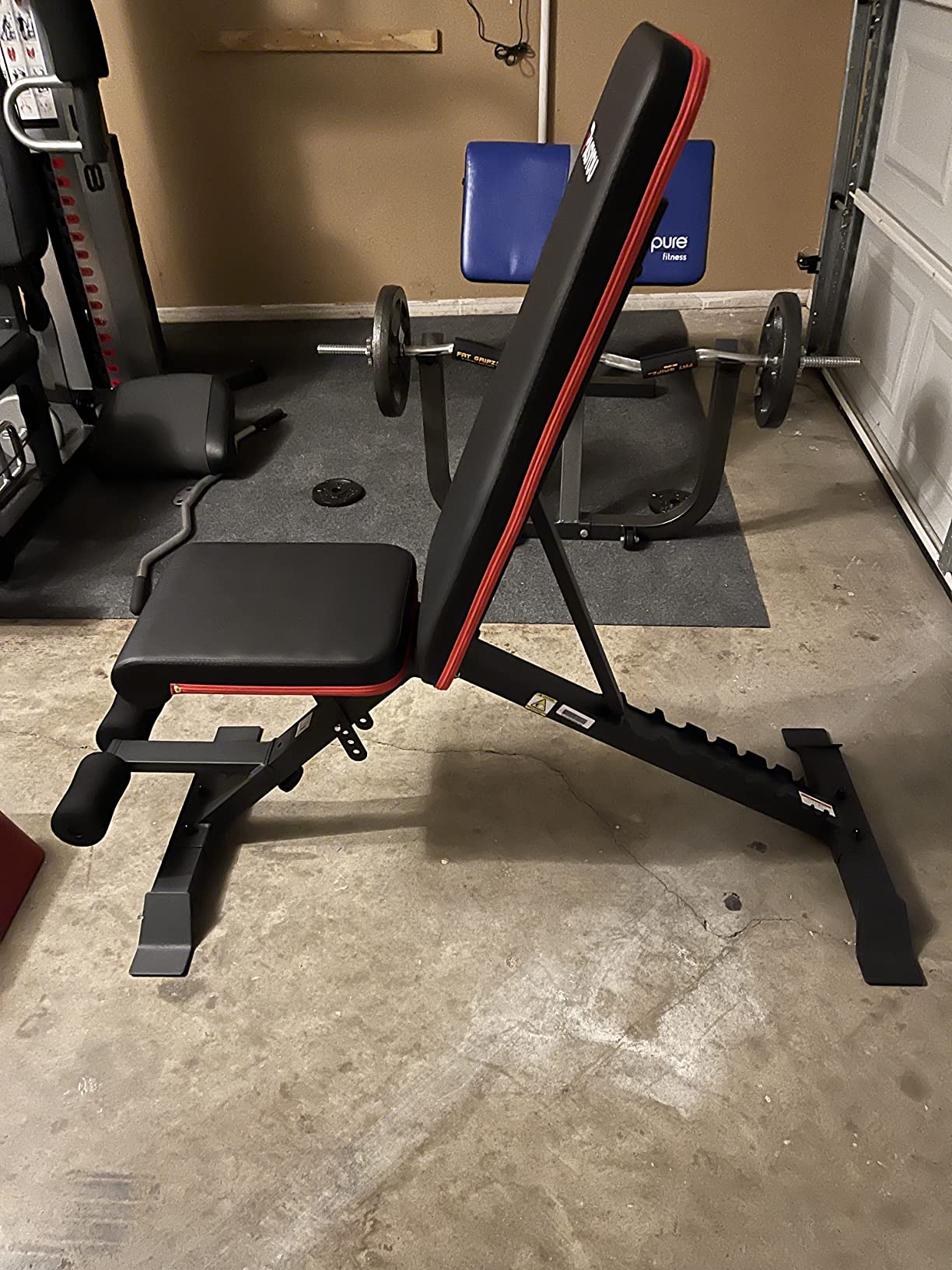 PASYOU Leg Press Machine, Adjustable Weight Bench with Leg Extension | 1300LBS Weight Capacity Leg Press Machines for Home Gym Full Body Exercise, Leg Workout Equipment with Dumbbell Rack customer photo 1