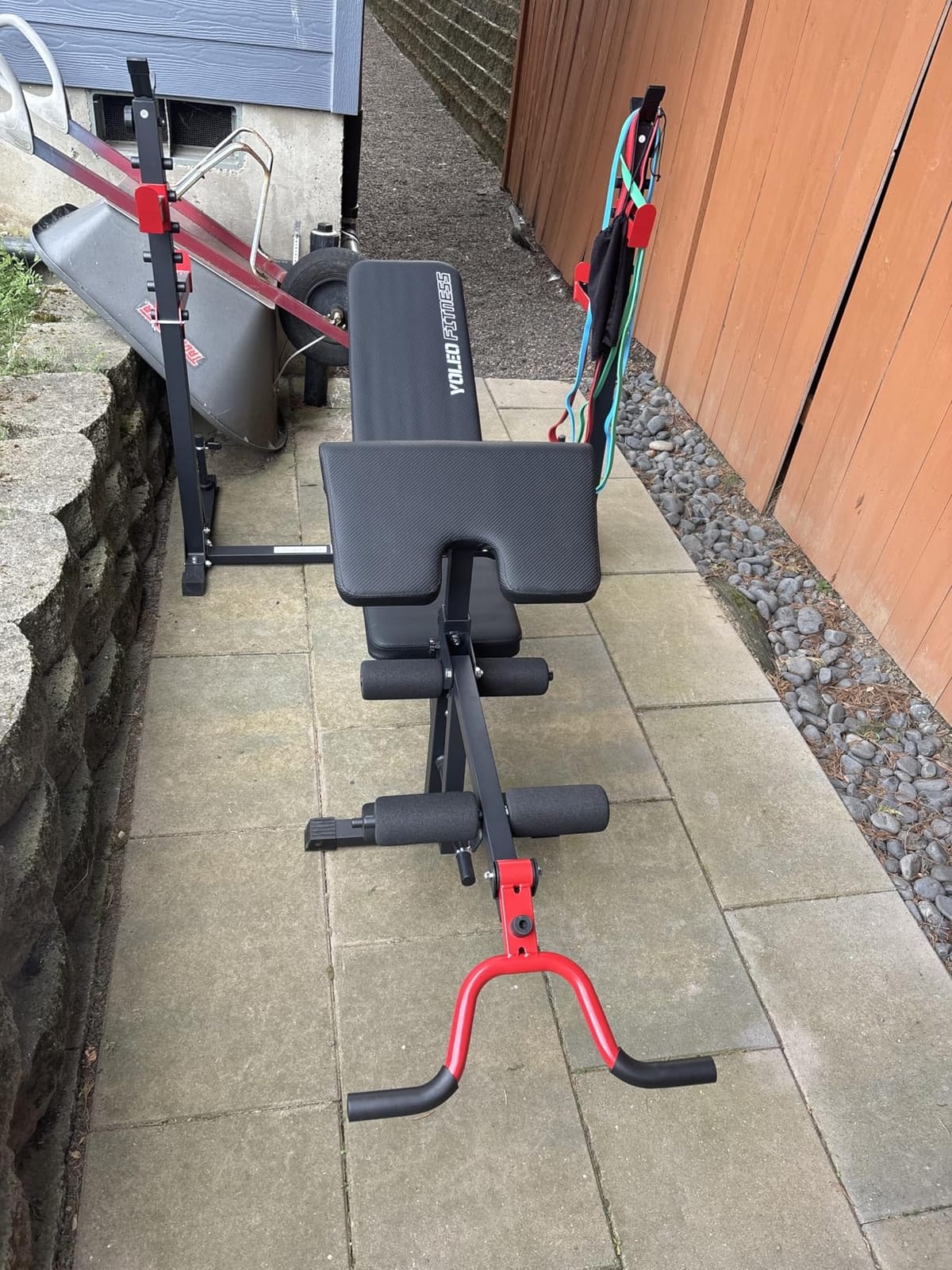 YOLEO Olympic Weight Bench Set, Heavy Duty Bench Press Rack for Home Gym customer photo 1