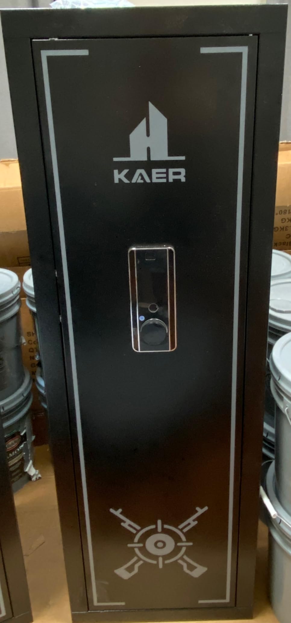 KAER Biometric Gun Safe Rifle,Gun Safes for Rifles and Pistols Holds 14-15 Firearms with Adjustable Racks & Pistol Storage,Fingerprint Keypad Lock Gun Cabinet for Home & Hunting for Enthusiasts customer photo 2