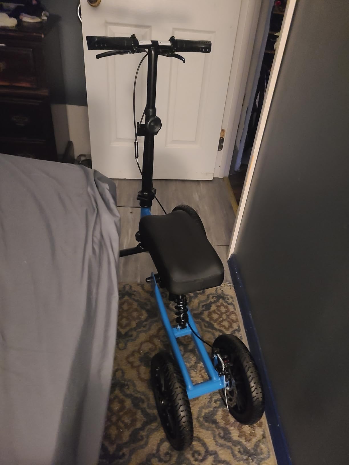 All Terrain Knee Scooter for Adults, Blue customer photo 2