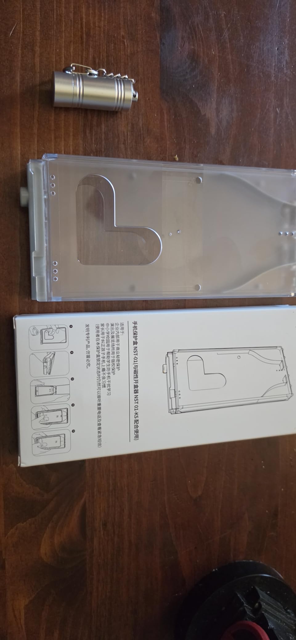 Portable Phone Lock Box, US Patented Magnetic Cell Phone Jail, Transparent Visible Calls Anti-Distraction Lock Case for iPhone Android, Students Exam Museum customer photo 1