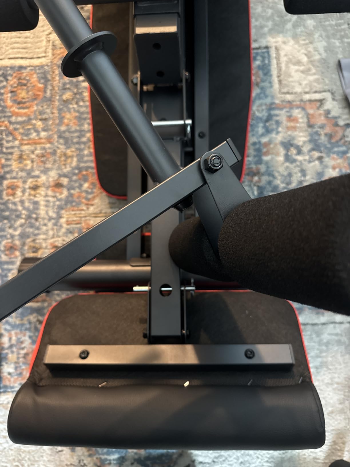 JOROTO Adjustable Weight Bench, Leg & Back Extension, Preacher Curl Bench customer photo 2