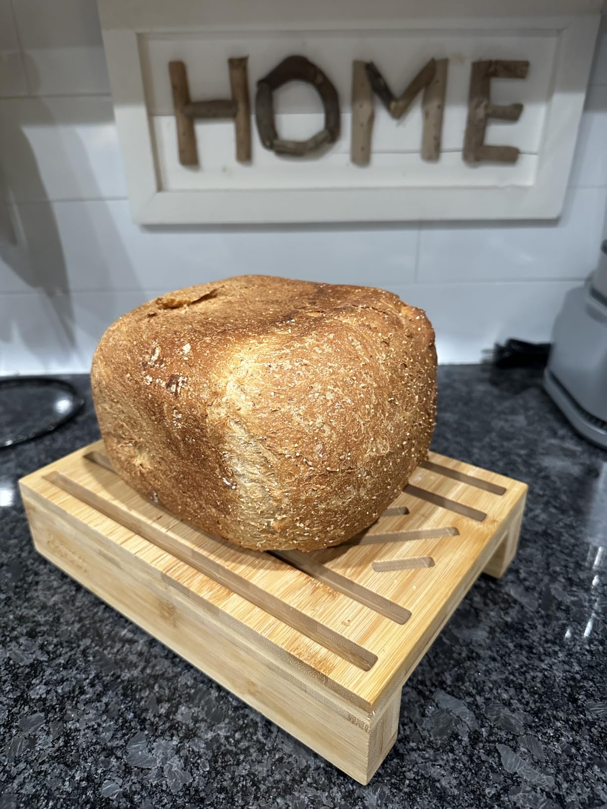 KBS 20-IN-1 Bread Maker with Custom Program, 650W Bread Machine with Nonstick Ceramic Pan & Stainless Steel Paddle, 2.2LB Bread Maker Machine, Polish Bread, Gluten-Free, Touch Panel,15H Timer,3 Colors customer photo 1