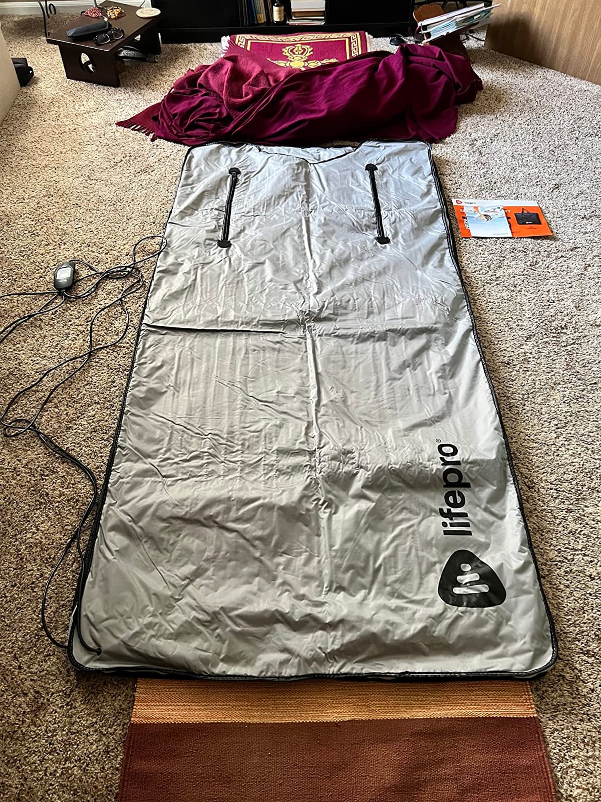LifePro BioRemedy Infrared Sauna Blanket for Home Relaxation Detox | Portable Low EMF Carbon Fiber Dual-Layer, Adjustable 86-158°F, 20-60 Min Timer, Far Infrared Full Body Relaxation customer photo 1