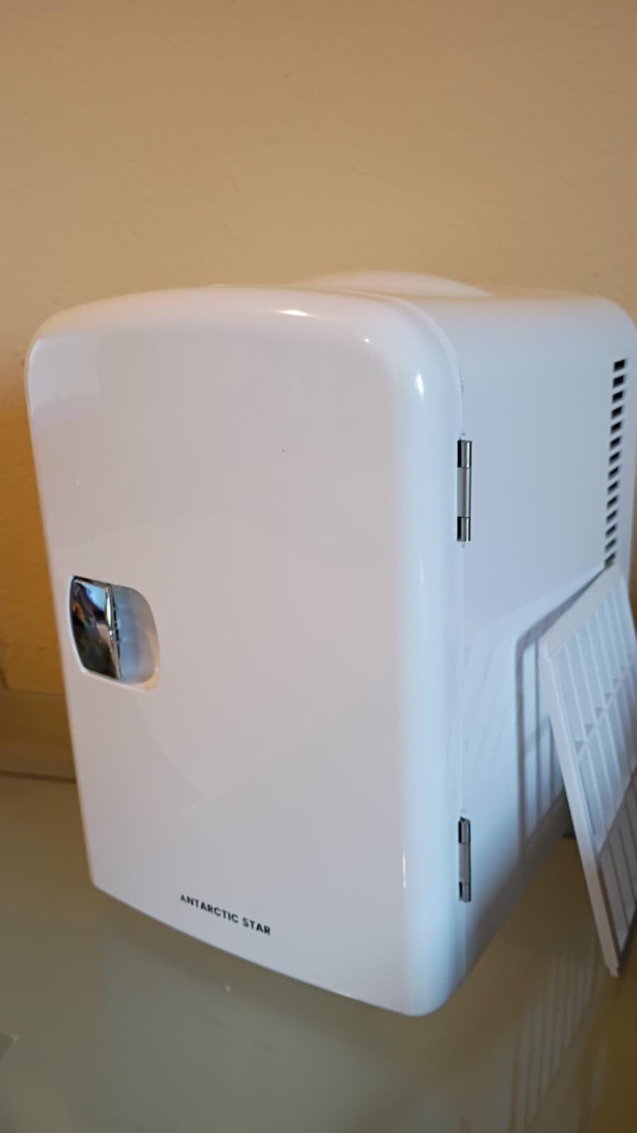 Antarctic Star 4L/6 Cans Compact Refrigerator,Portable Mini Fridge Skin Care,Cooler and Warmer for Bedroom,Car,Office & Dorm, Small Cooler for Cosmetics/Beverage/Food,GREEN customer photo 1