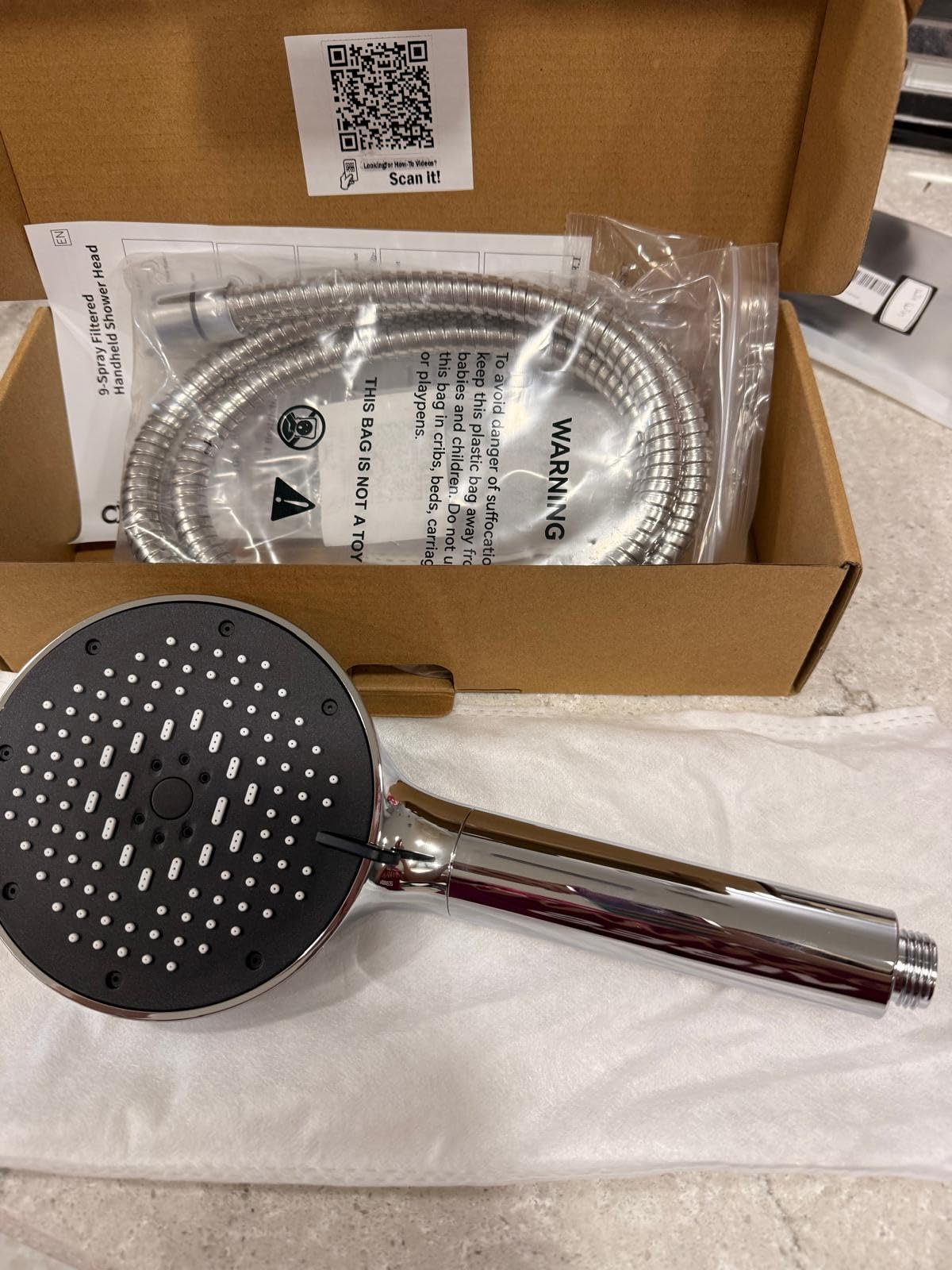 SR SUN RISE High Pressure Filtered Handheld Shower Head 9 Spray（1 filter） customer photo 2