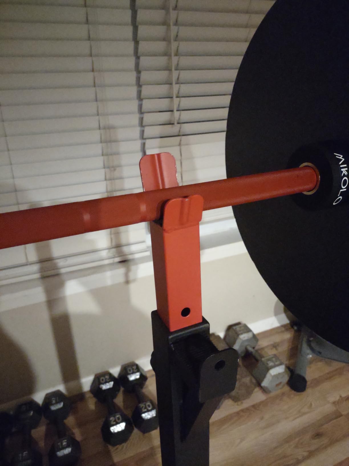 Bench Press, CANPA Olympic Weight Bench with Squat Rack Workout Bench Adjustable Barbell Rack Stand Strength Training Home Gym Multi-Function customer photo 2