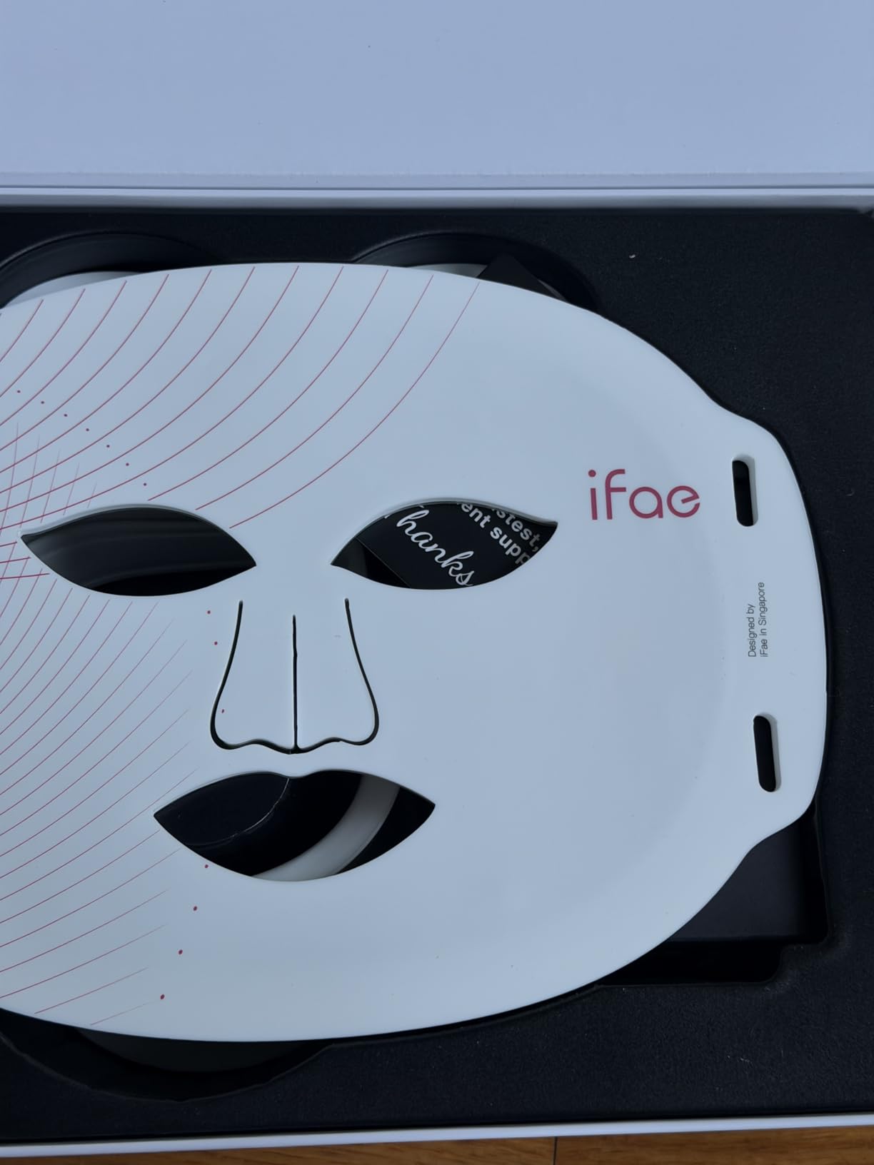 IFAE Red Light Therapy Mask for Face and Neck with 396 LEDs | 850nm Near Infrared (NIR), 7 Mode Portable LED Face Mask for True Anti-Wrinkles Skincare at Home customer photo 2