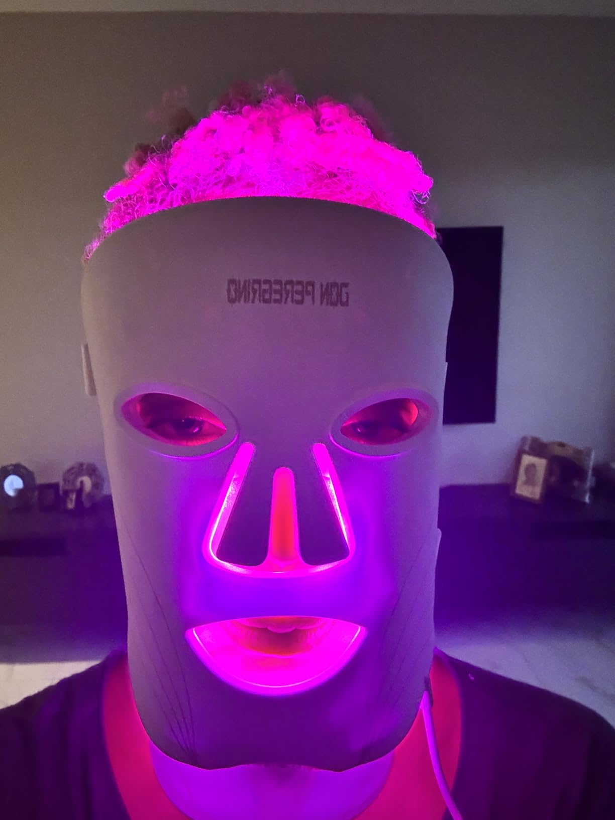 Red Light Therapy Mask for Face and Neck Medical Grade FDA Approved | Timer, Comfortable Fit, Soft Silicone, Full Coverage LED Mask for Acne & Wrinkles, Skincare Gifts for Women by DON PEREGRINO customer photo 2